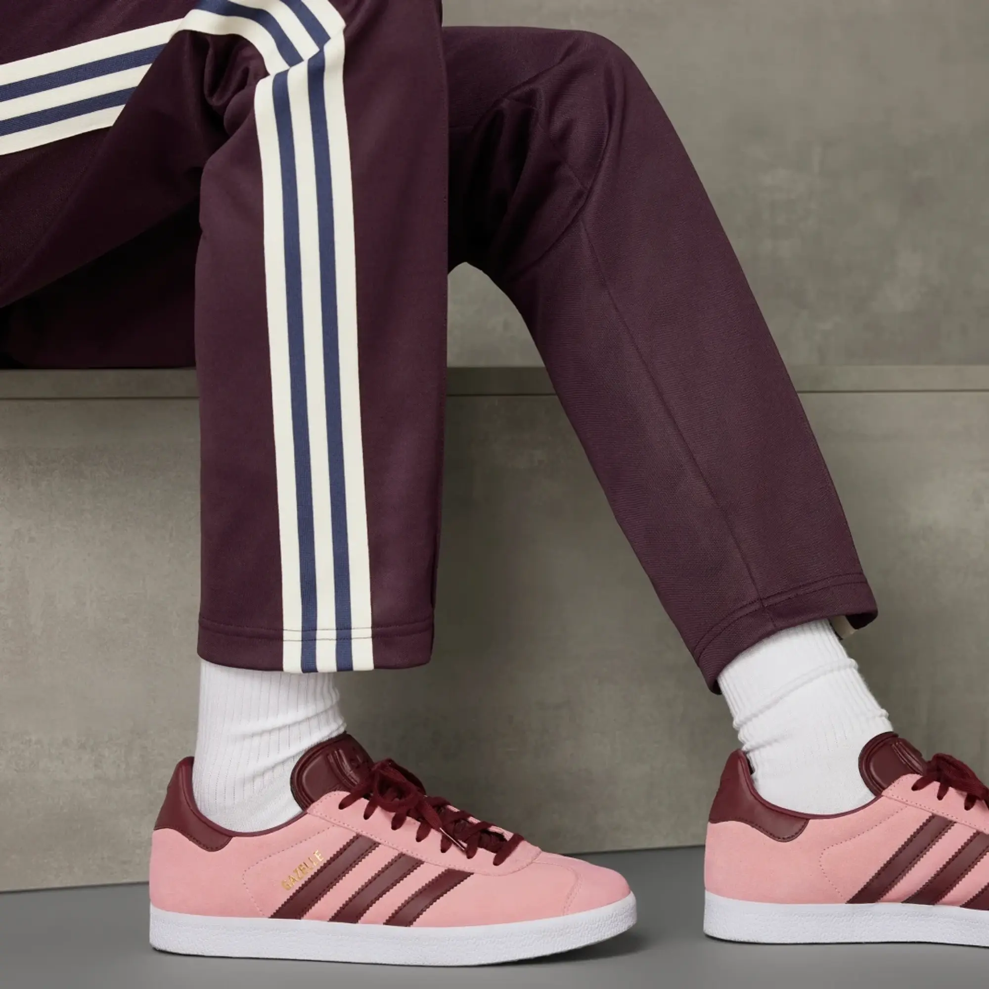 Spain adidas Originals Beckenbauer Track Pants Maroon IU2135 FOOTY.COM