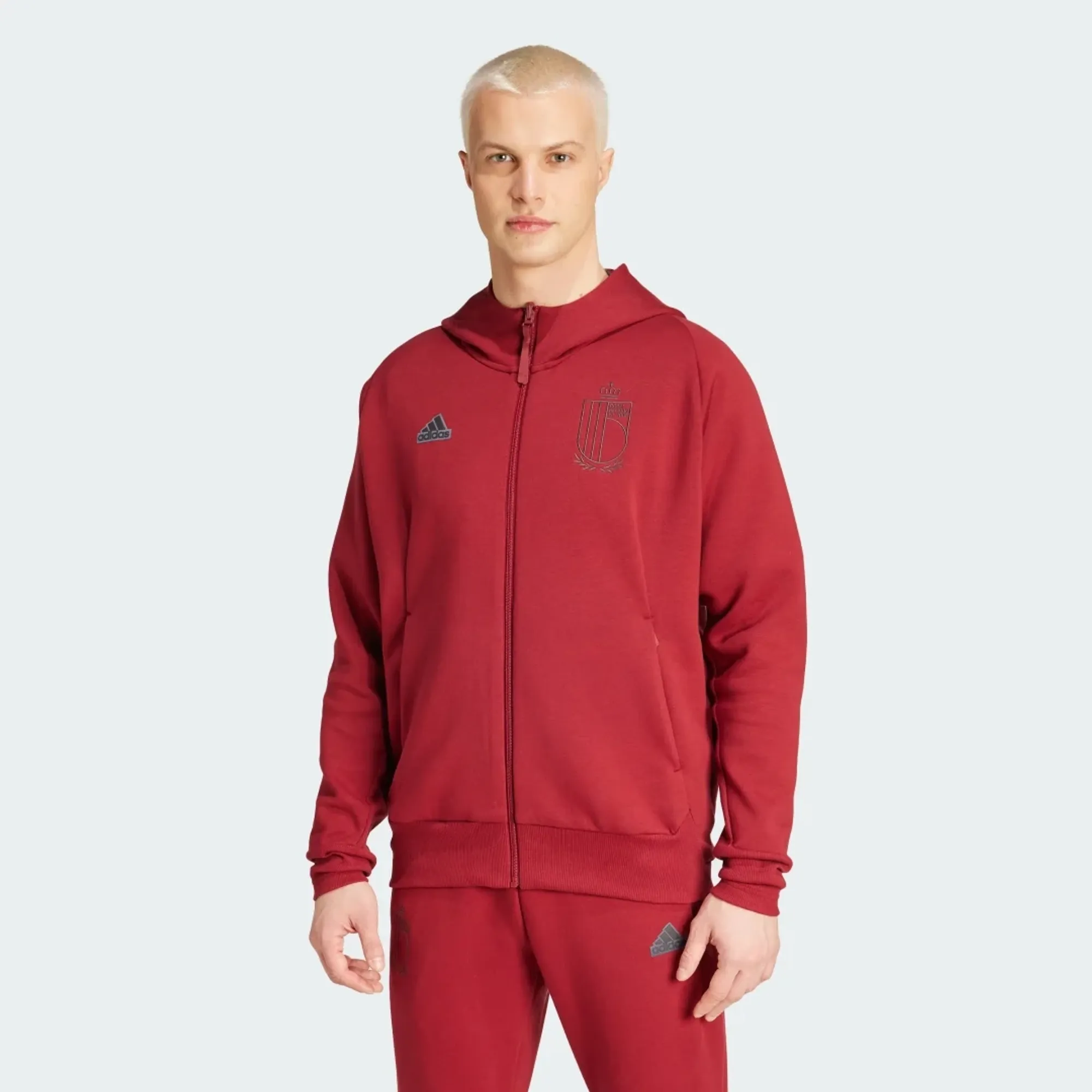 adidas Men Belgium Travel Full Zip Hoodie