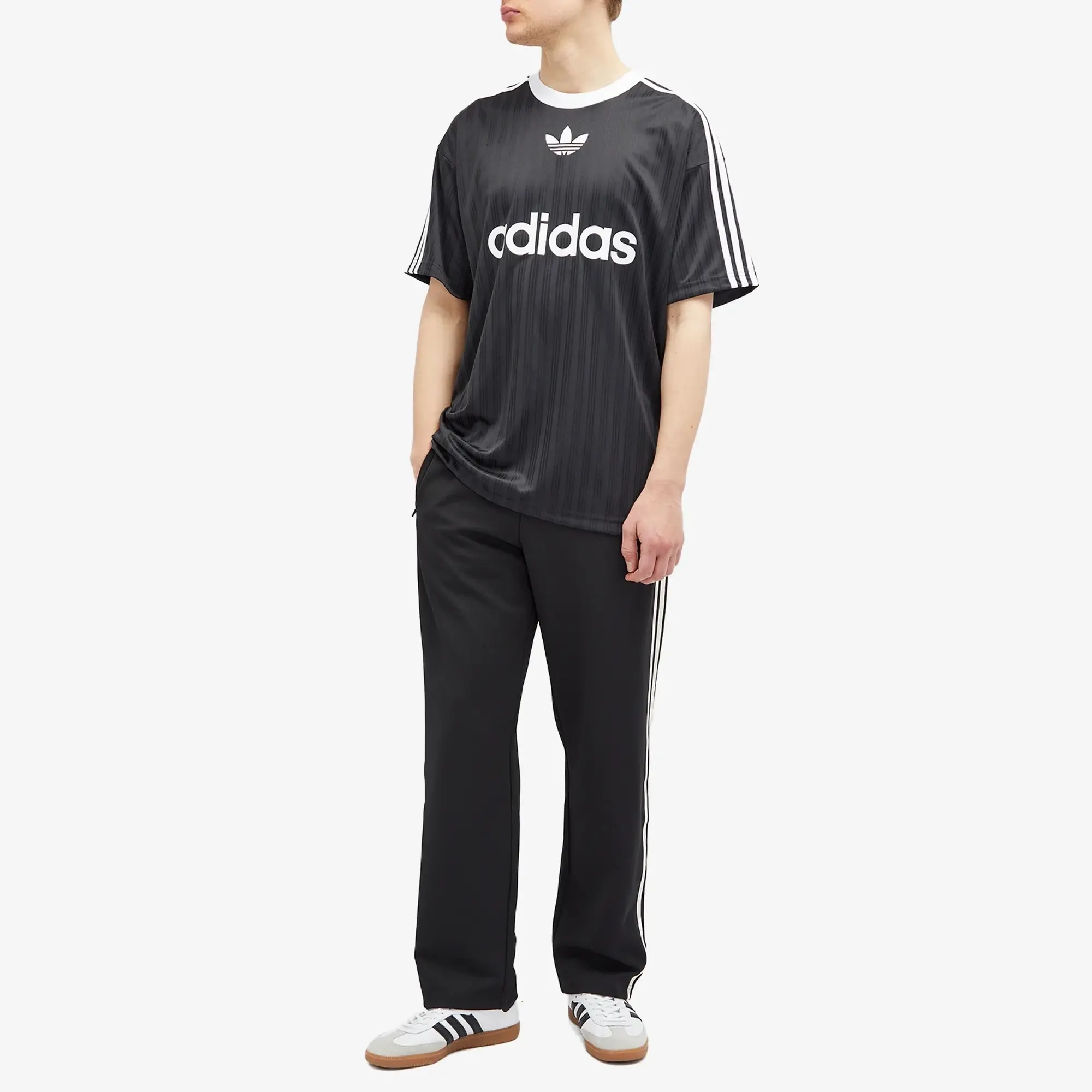 Adidas Men's Adicolor Poly T-shirt Black/White