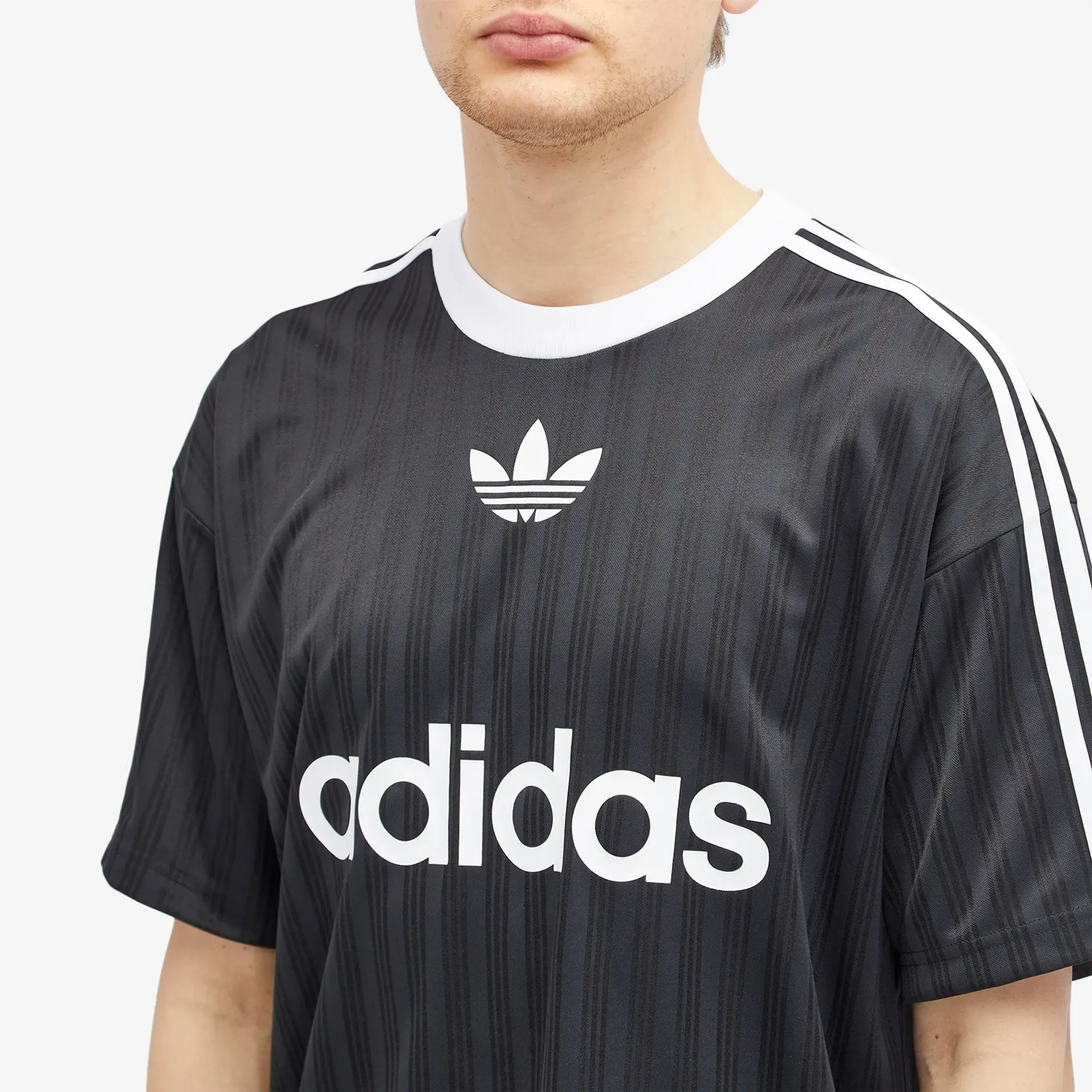 Adidas Men's Adicolor Poly T-shirt Black/White