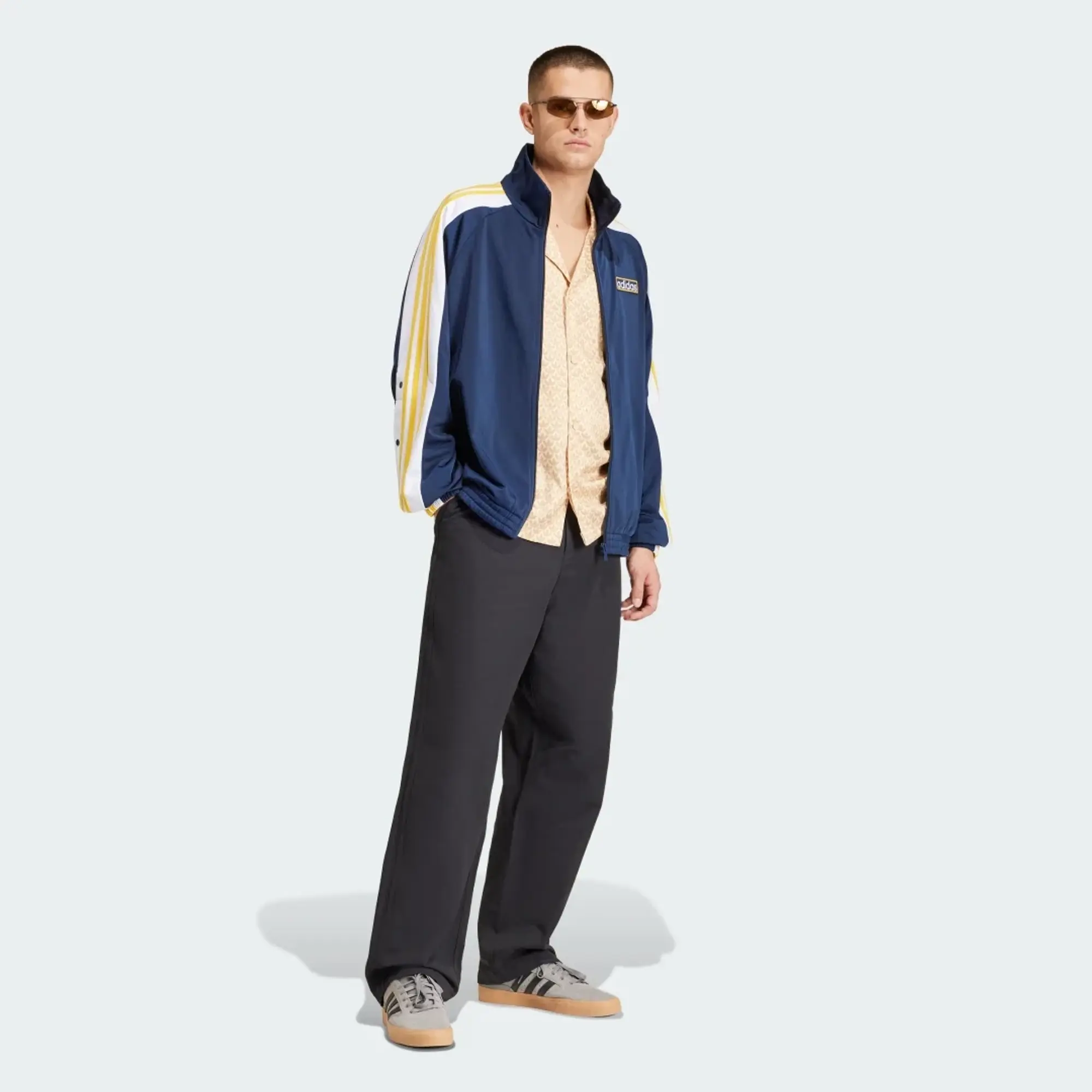 Adidas Men's Adibreak Track Top Night Indigo/White/Bold Gold