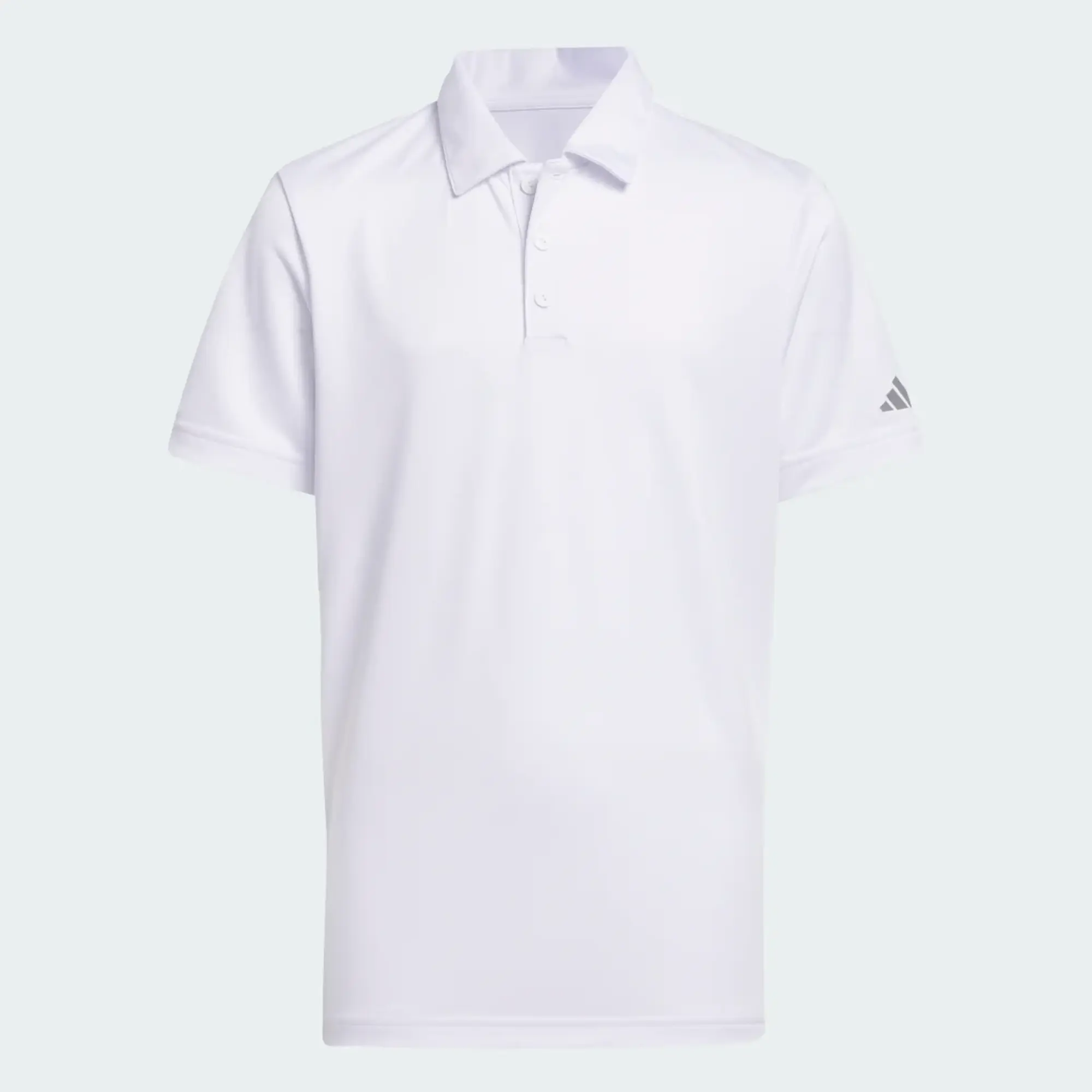 adidas 3 Stripe Polo Shirt Junior Boys - White