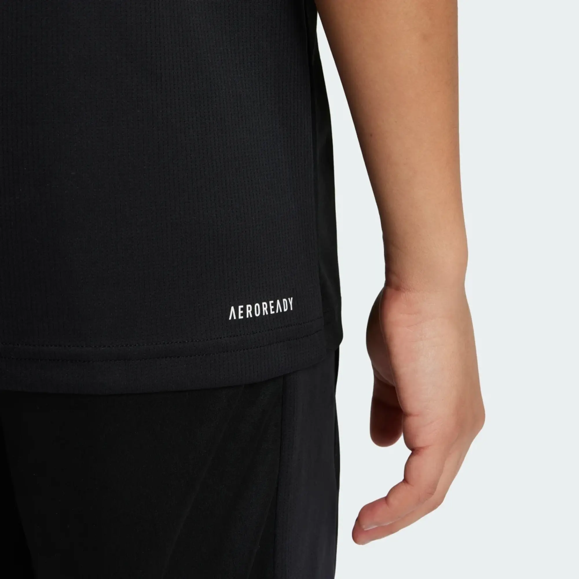 adidas Junior Boys Train Essentials T-Shirt - Black/White, Black/White