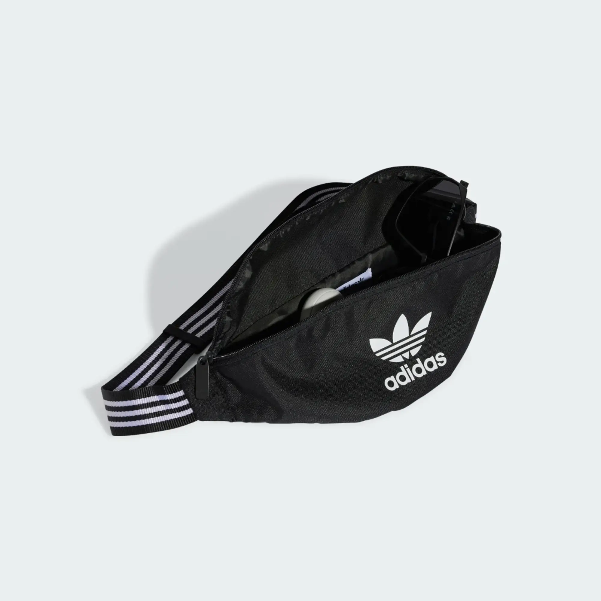 adidas black & white originals waistbag