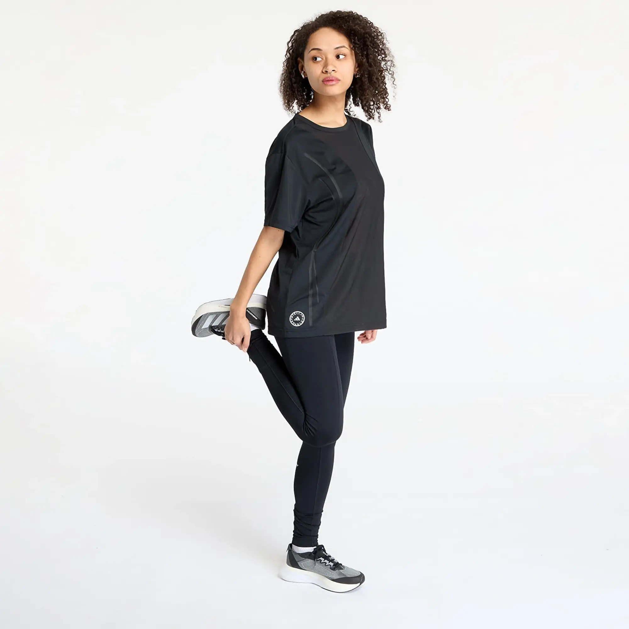 T-Shirt Adidas By Stella Mccartney Running Tee Black/ Black M