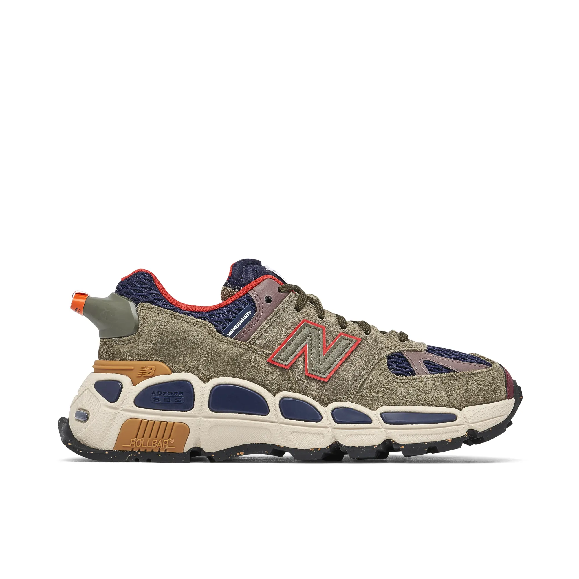 Salehe Bembury X New Balance 574 Yurt Olive Navy Red