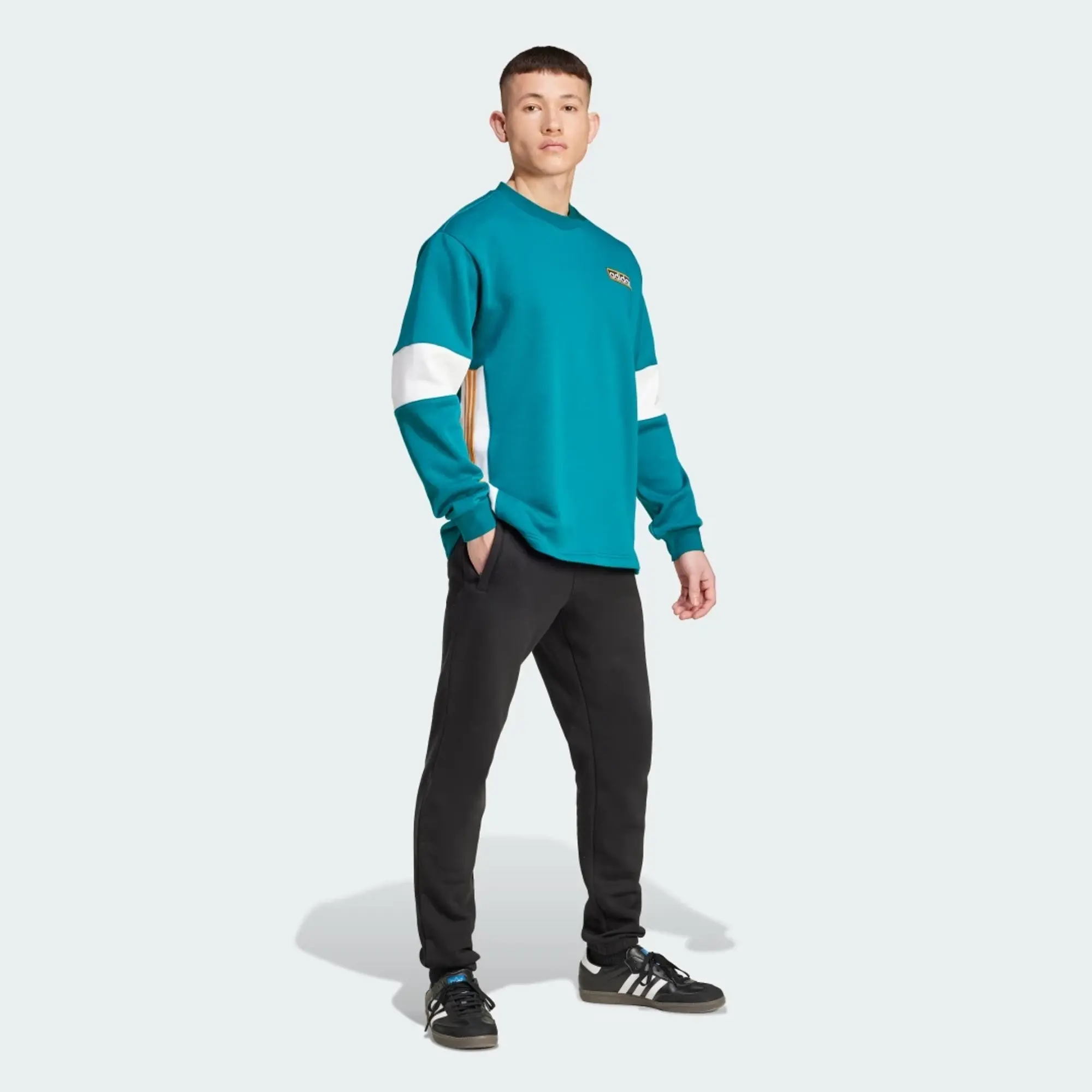 Adidas Originals Adibreak Crew Sweatshirt In Blue
