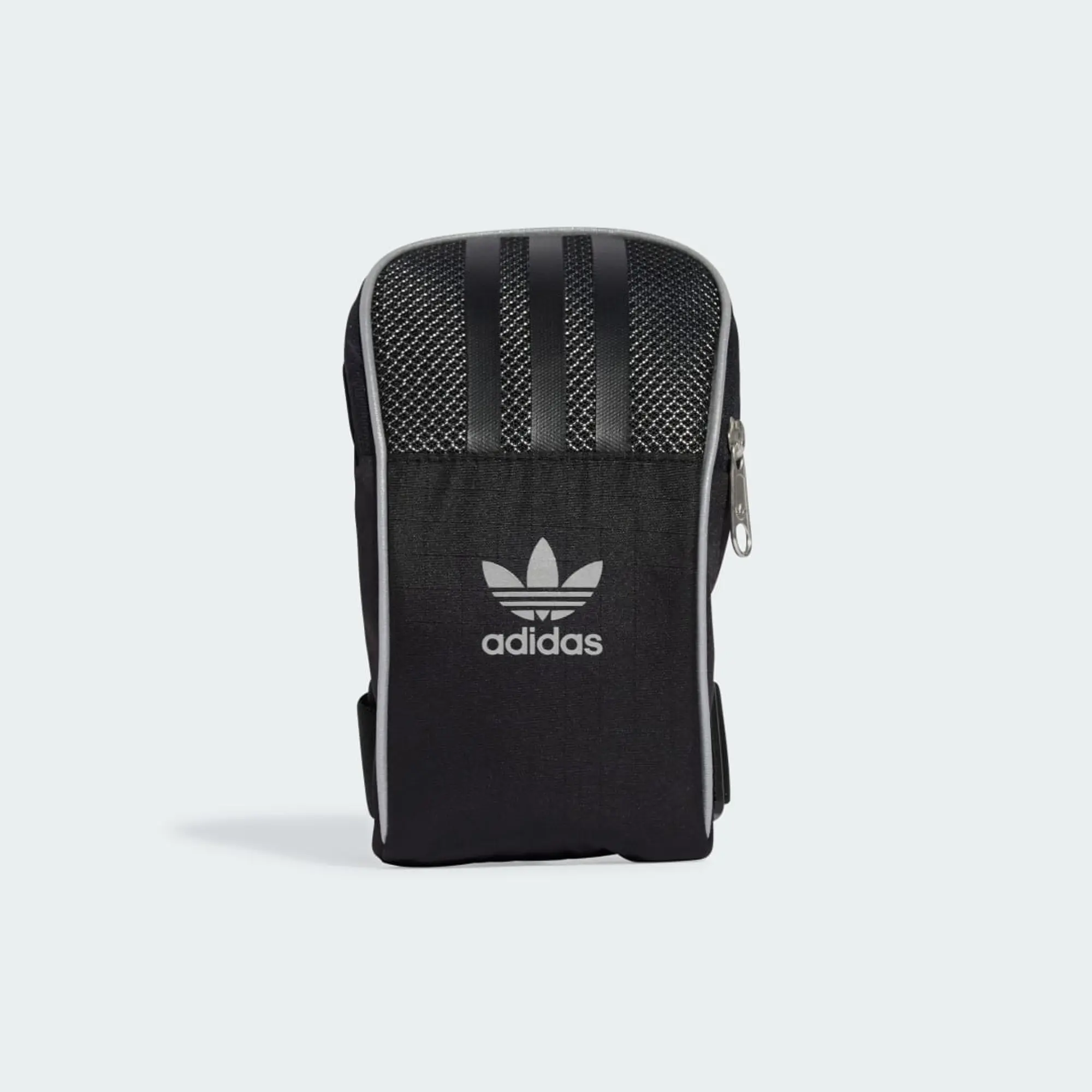 Adidas Originals Small Item Bag In Black / Reflective Silver