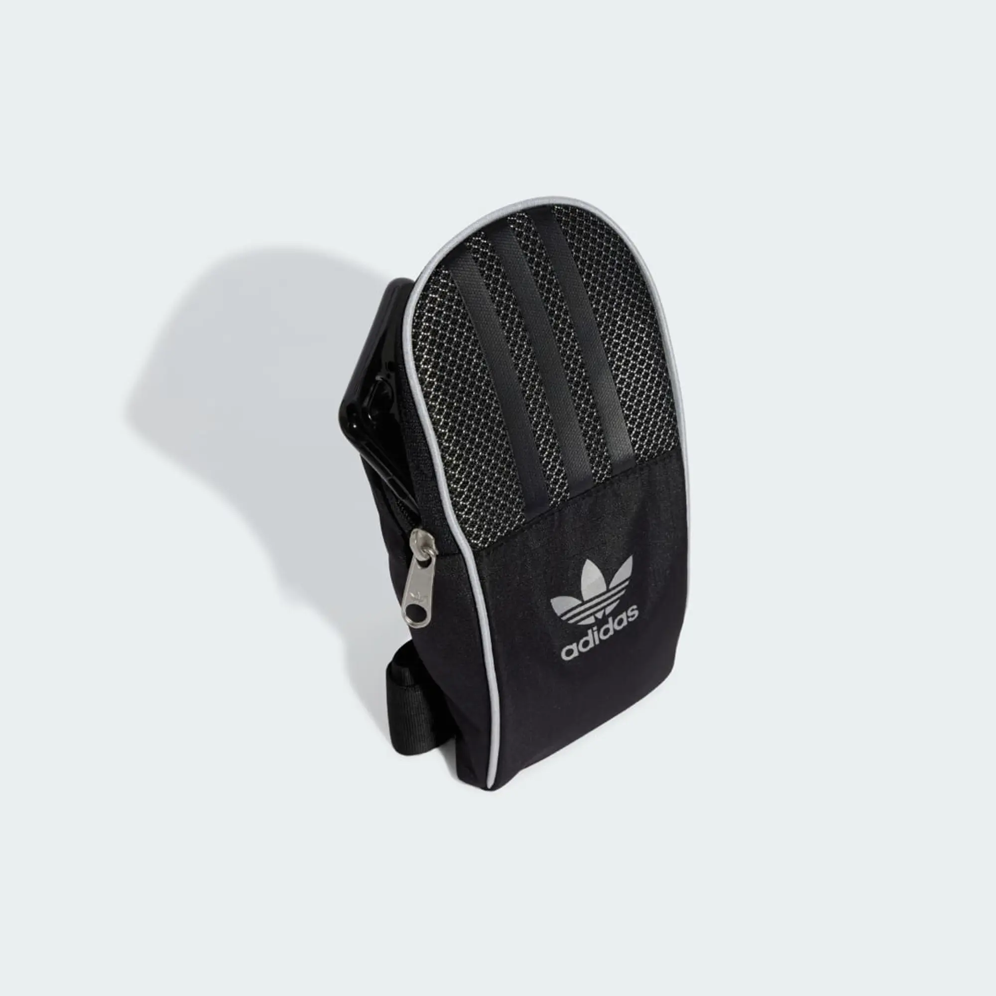 Adidas Originals Small Item Bag In Black / Reflective Silver