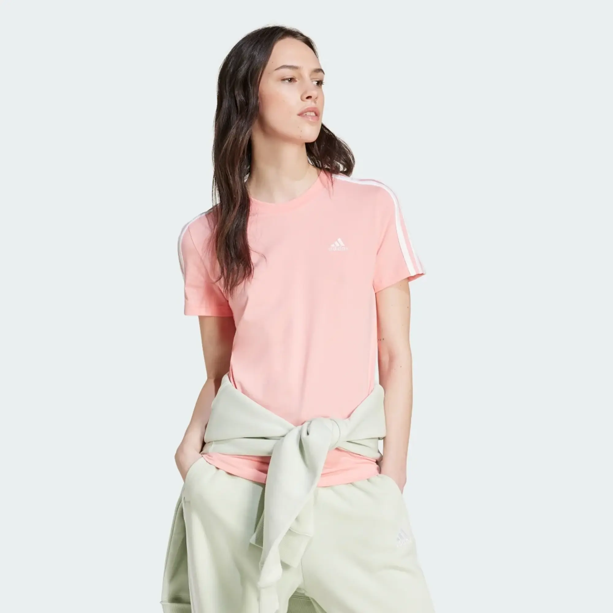 adidas Essentials Slim 3-Stripes T-Shirt
