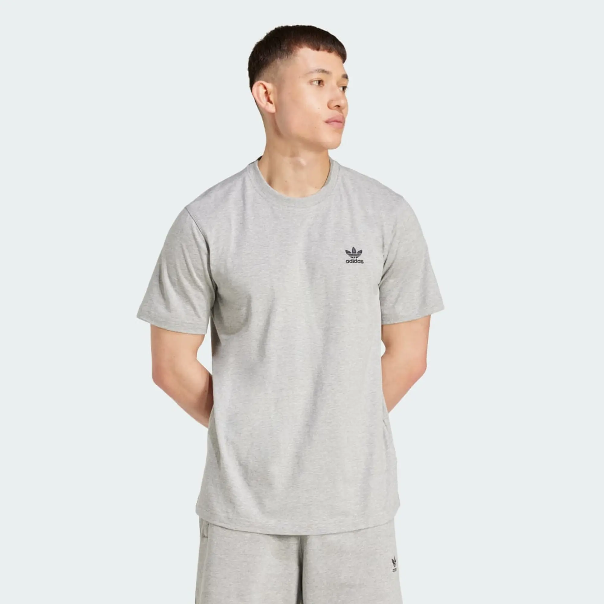 adidas Originals Trefoil Essentials T-Shirt - Grey - Size 2XL - Grey