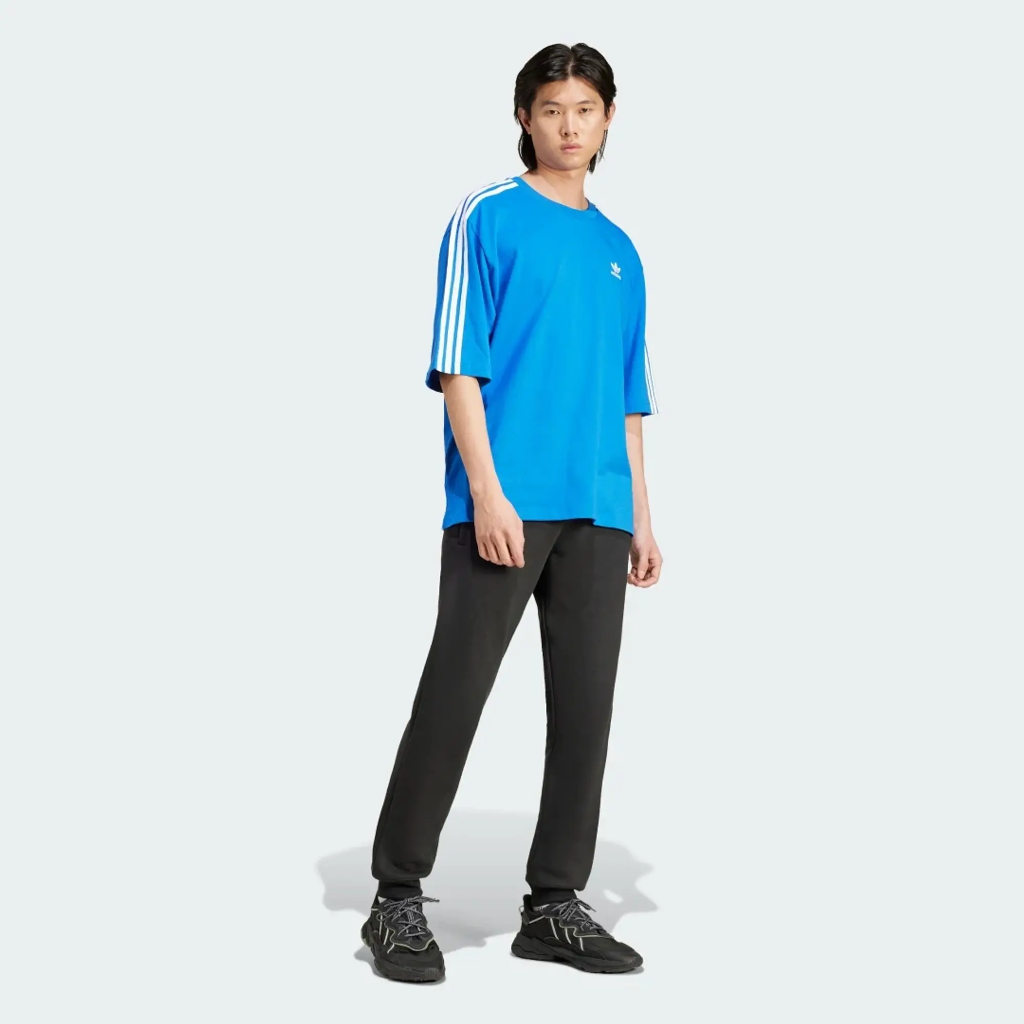 Adidas Originals Adicolor Oversized Tee In Blue