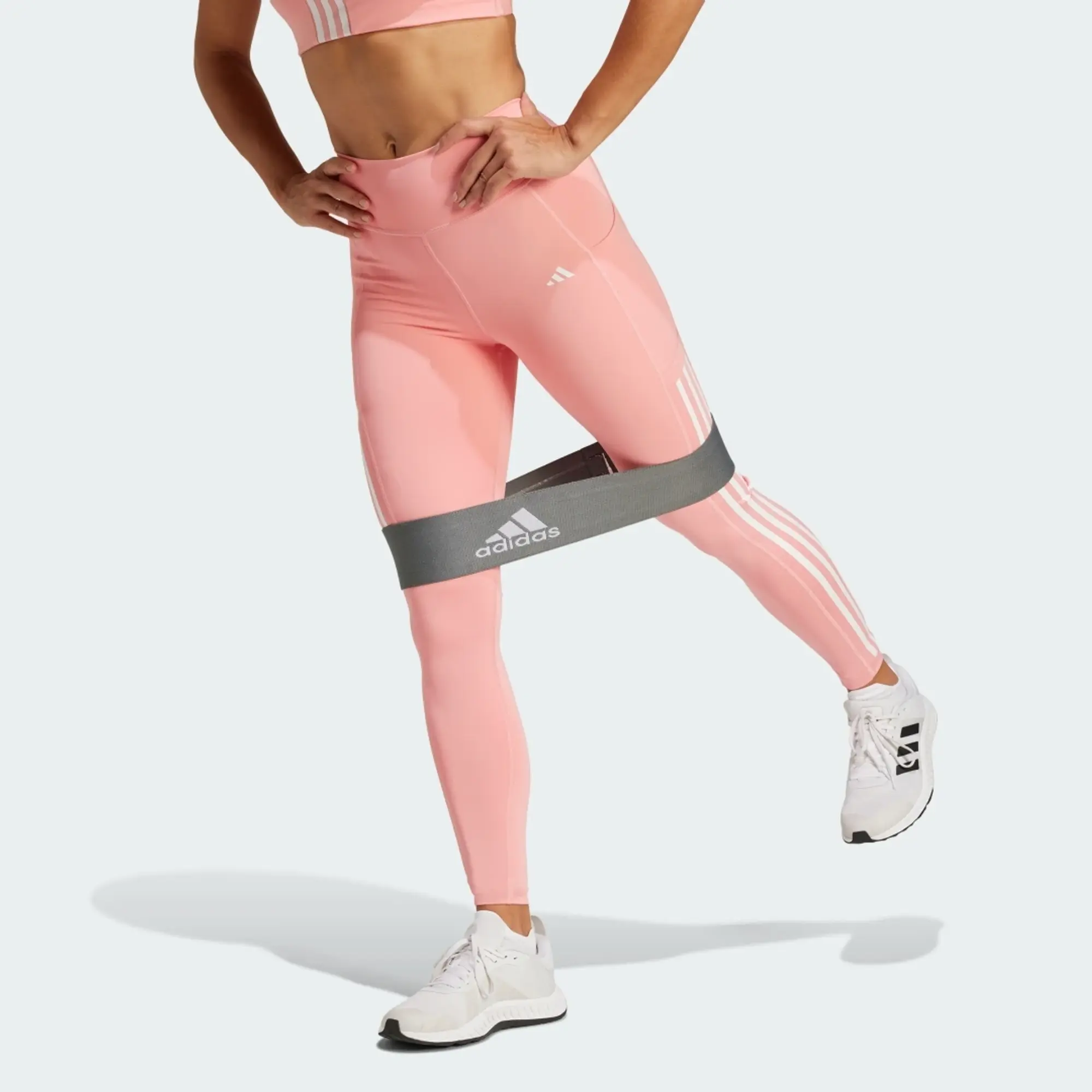 adidas Women Optime 3 Stripes Full Length Leggings