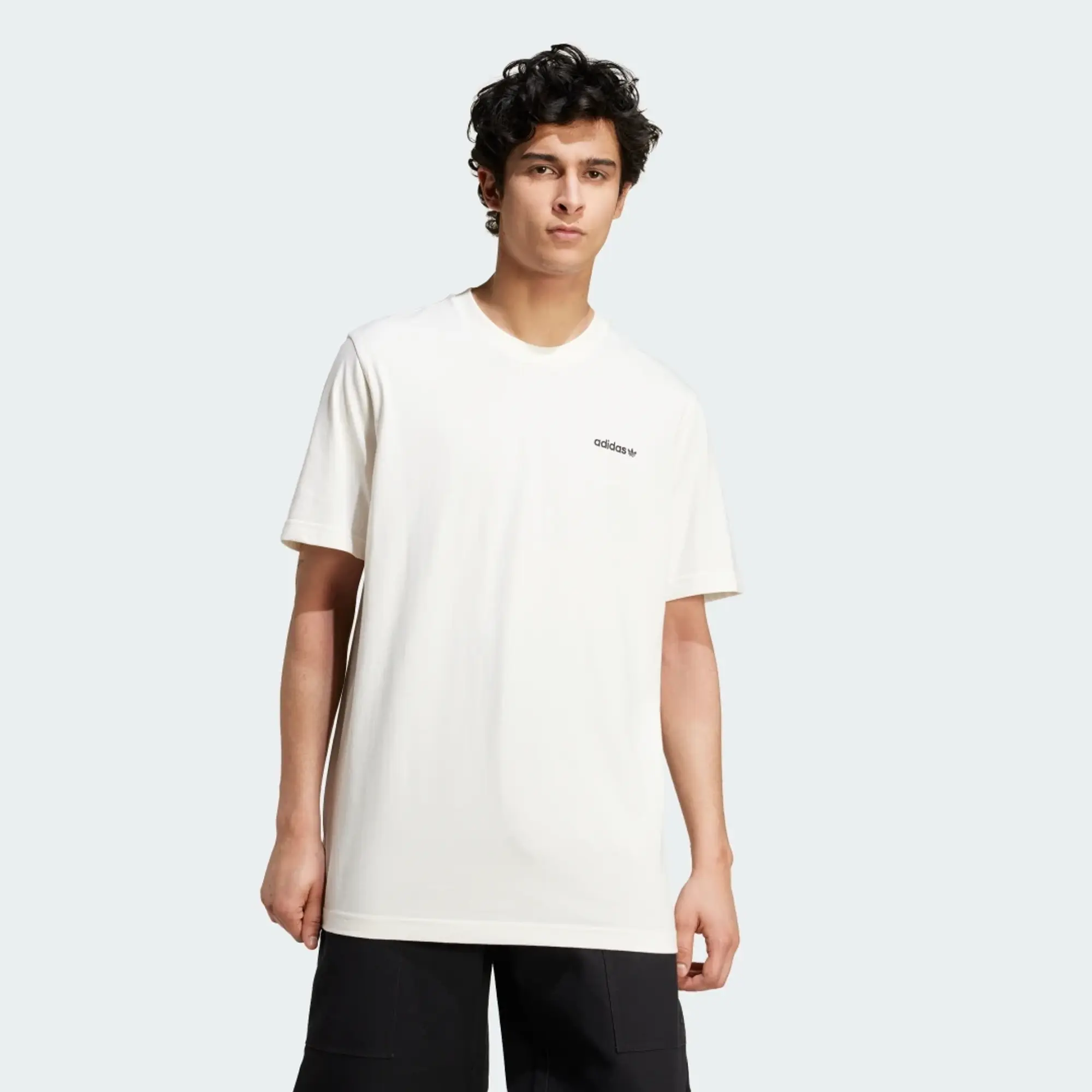adidas Originals '80s Beach Day Graphic T-Shirt, Ecru