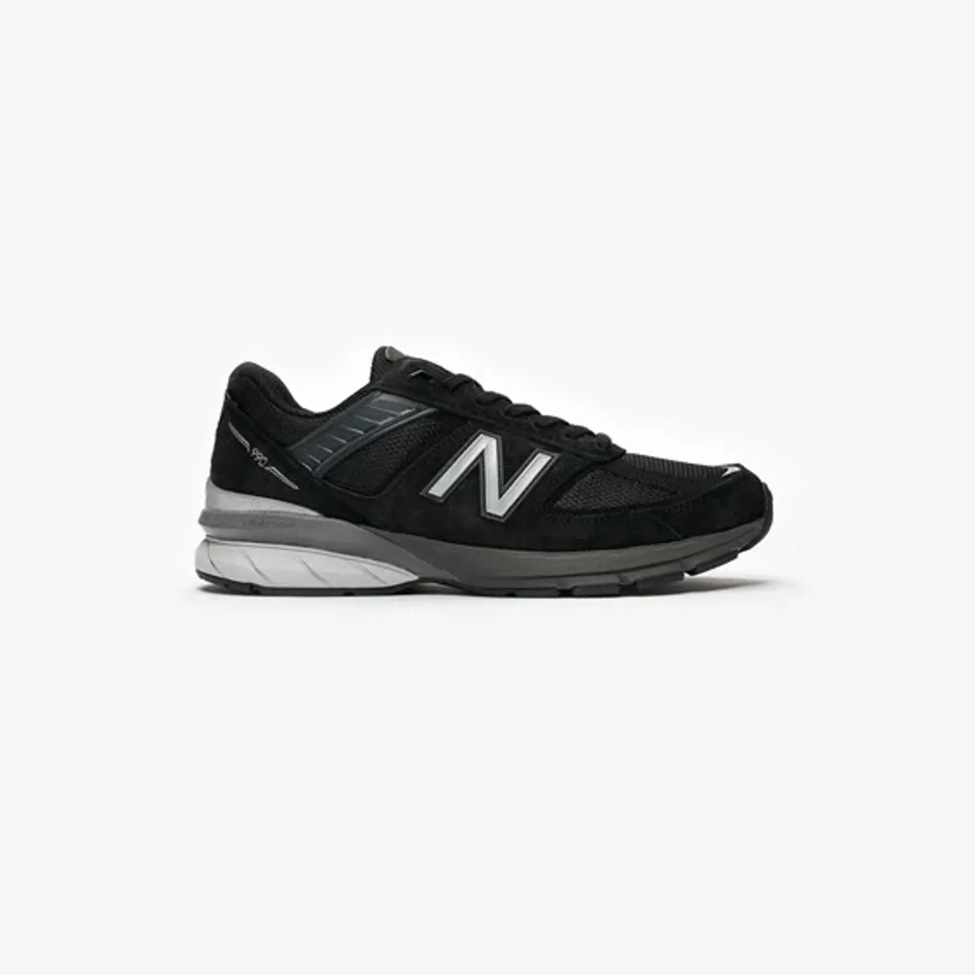 New Balance Women's MADE in USA 990v5 Core in Black/Grey Suede/Mesh