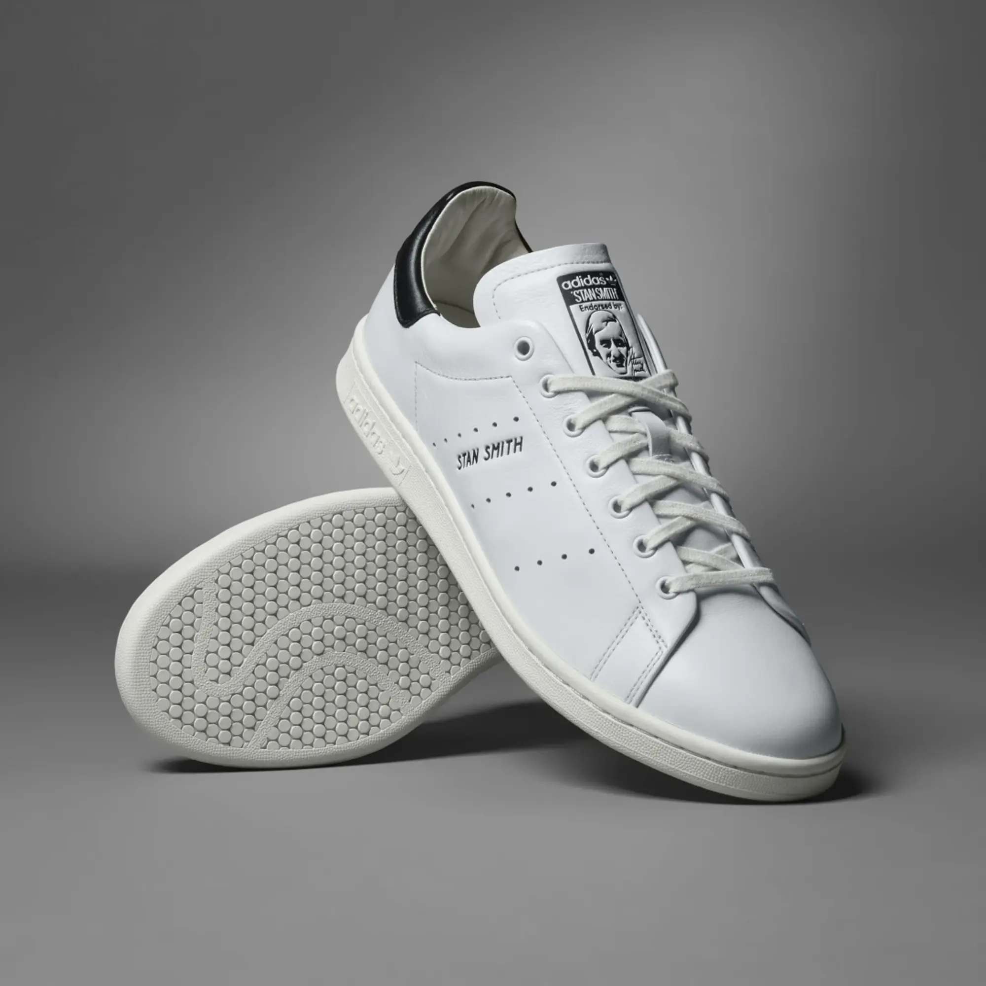 adidas Stan Smith Pure Sneaker Crystal White Off White Core Black 10 Size 10 HQ6785 FOOTY.COM