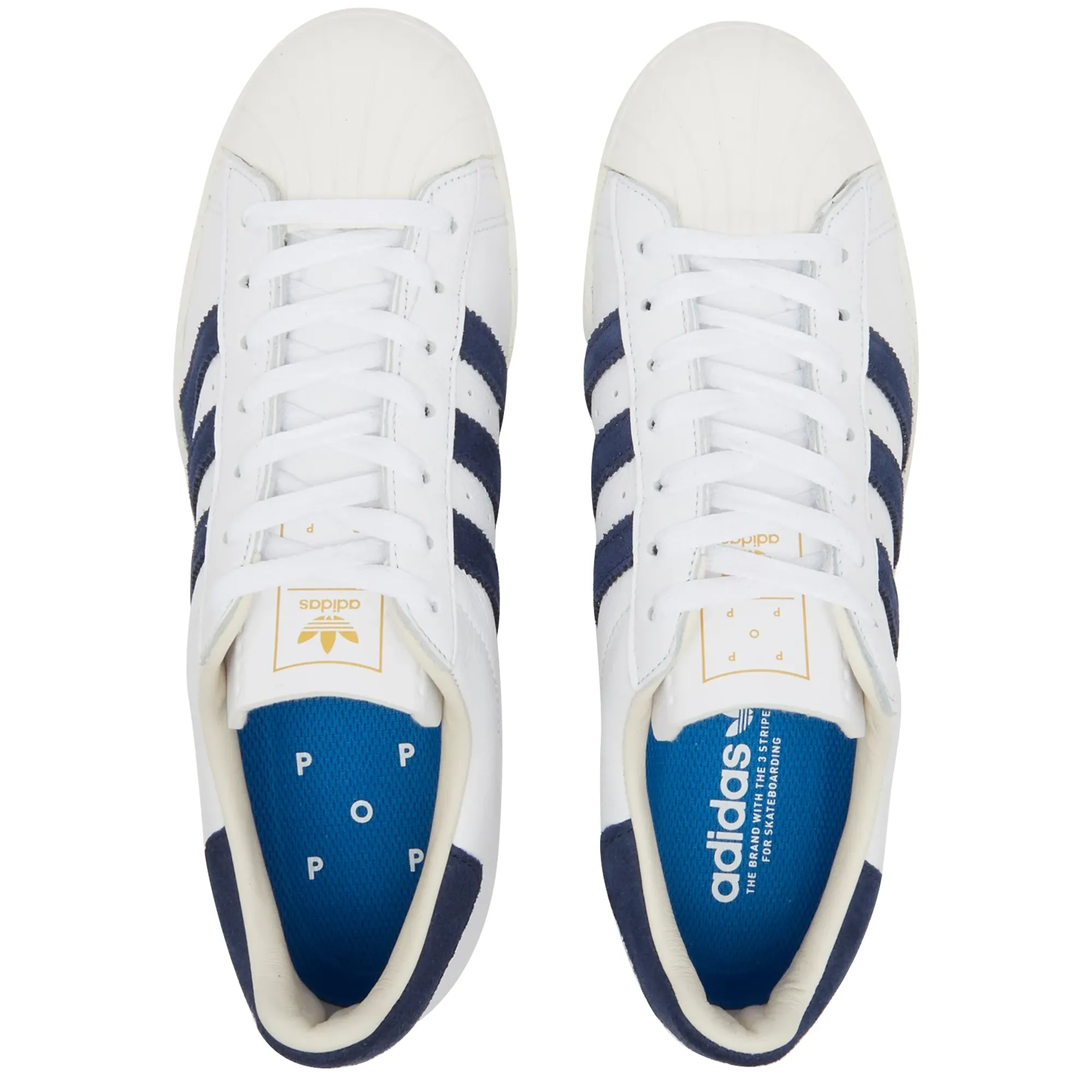 adidas gazelle silver green womens ADIDAS X POP TRADING CO. SUPERSTAR ADV WHITE/NAVY– Bluetile Skateboards