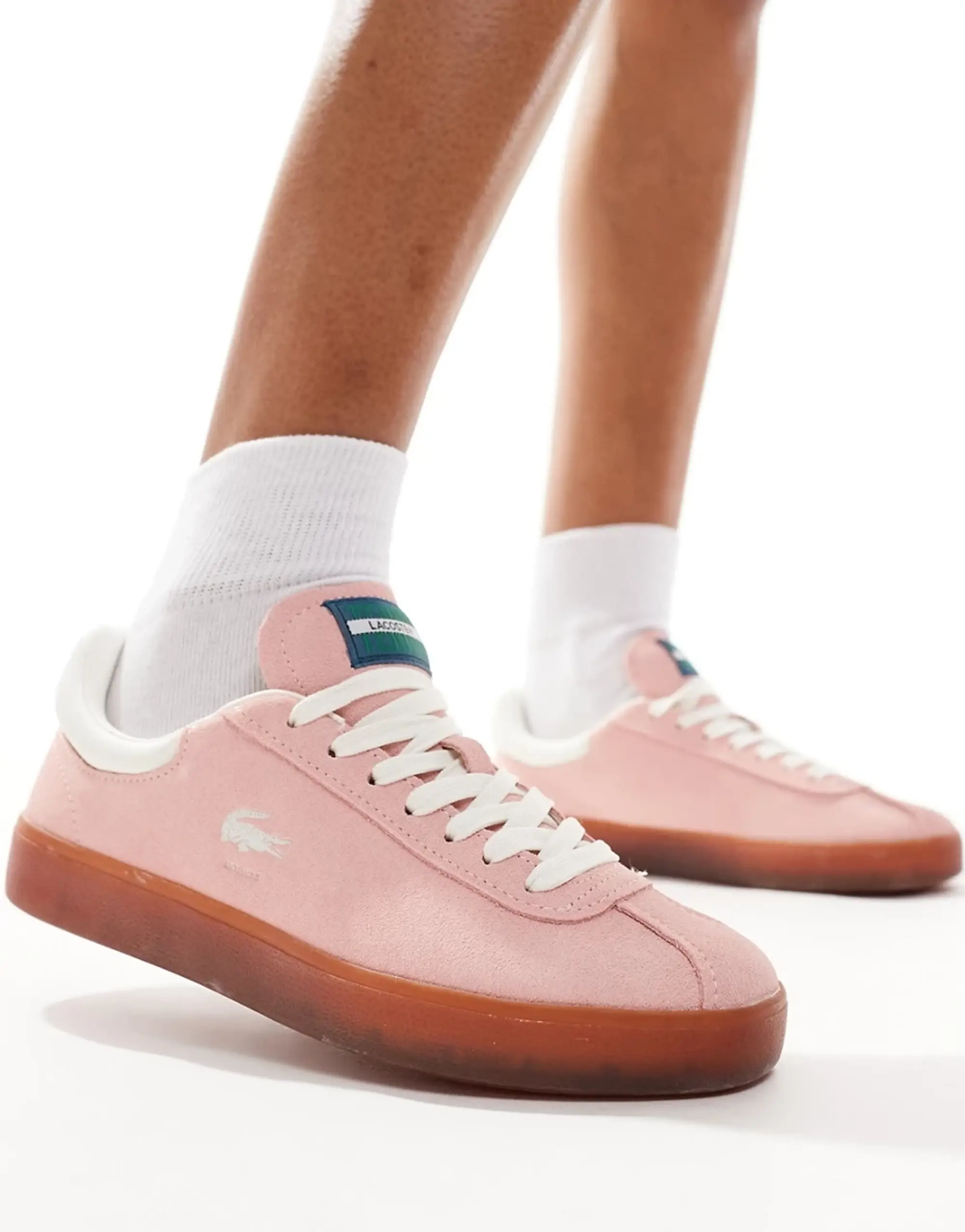Lacoste Baseshot 124 1 Sfa Trainers In Pink