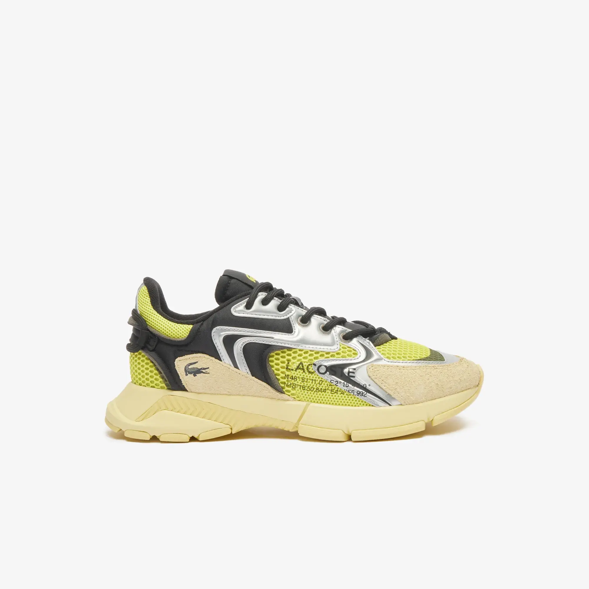 Lacoste Men's L003 Neo Contrasted Trainers - Yellow / Black