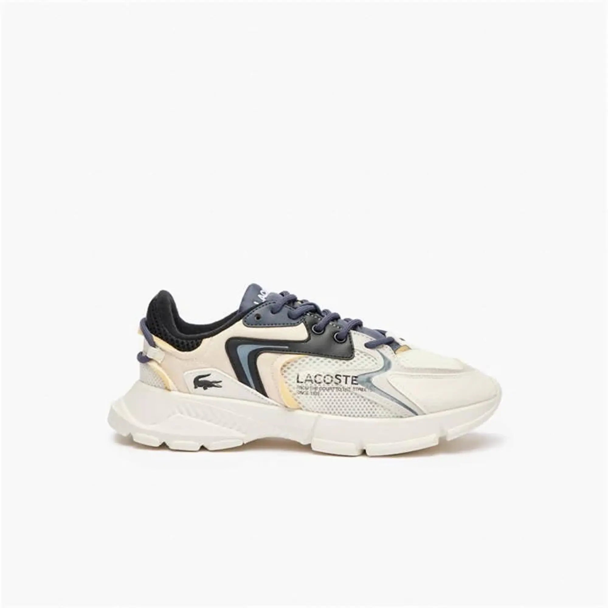 Lacoste Juniors’ L003 Neo Textile Trainers - White / Black