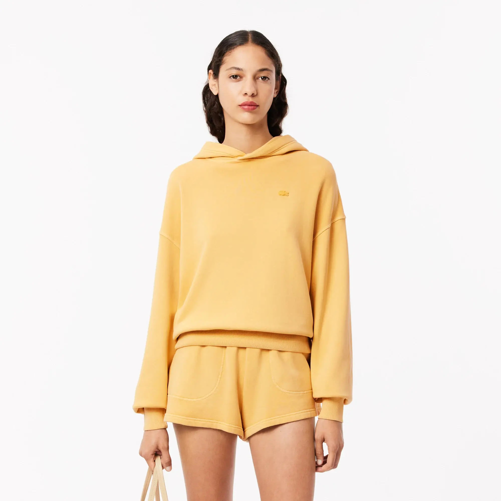 Lacoste Oversized Natural Dye Hooded Sweatshirt