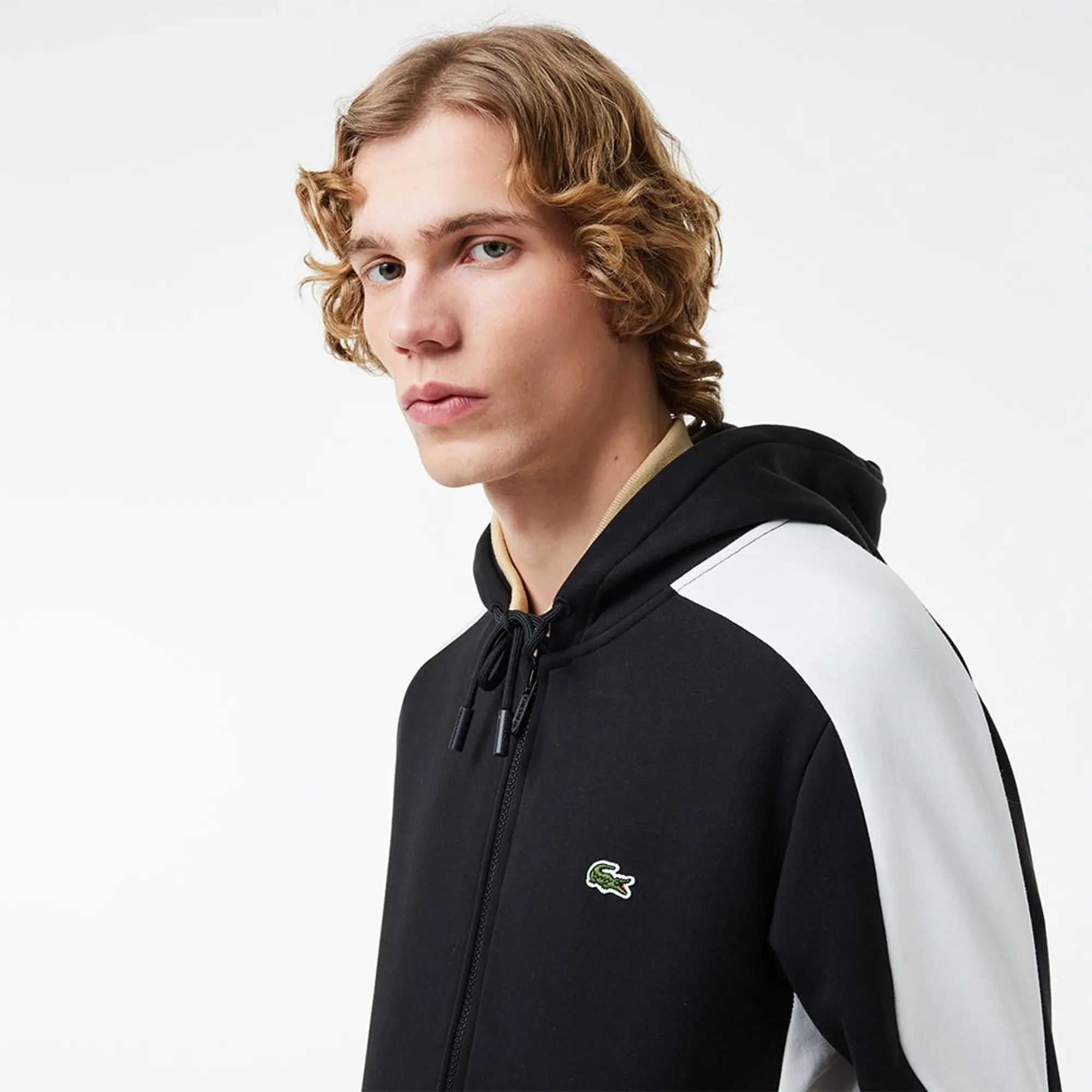 Lacoste Zip-Up Colour Block Hoodie