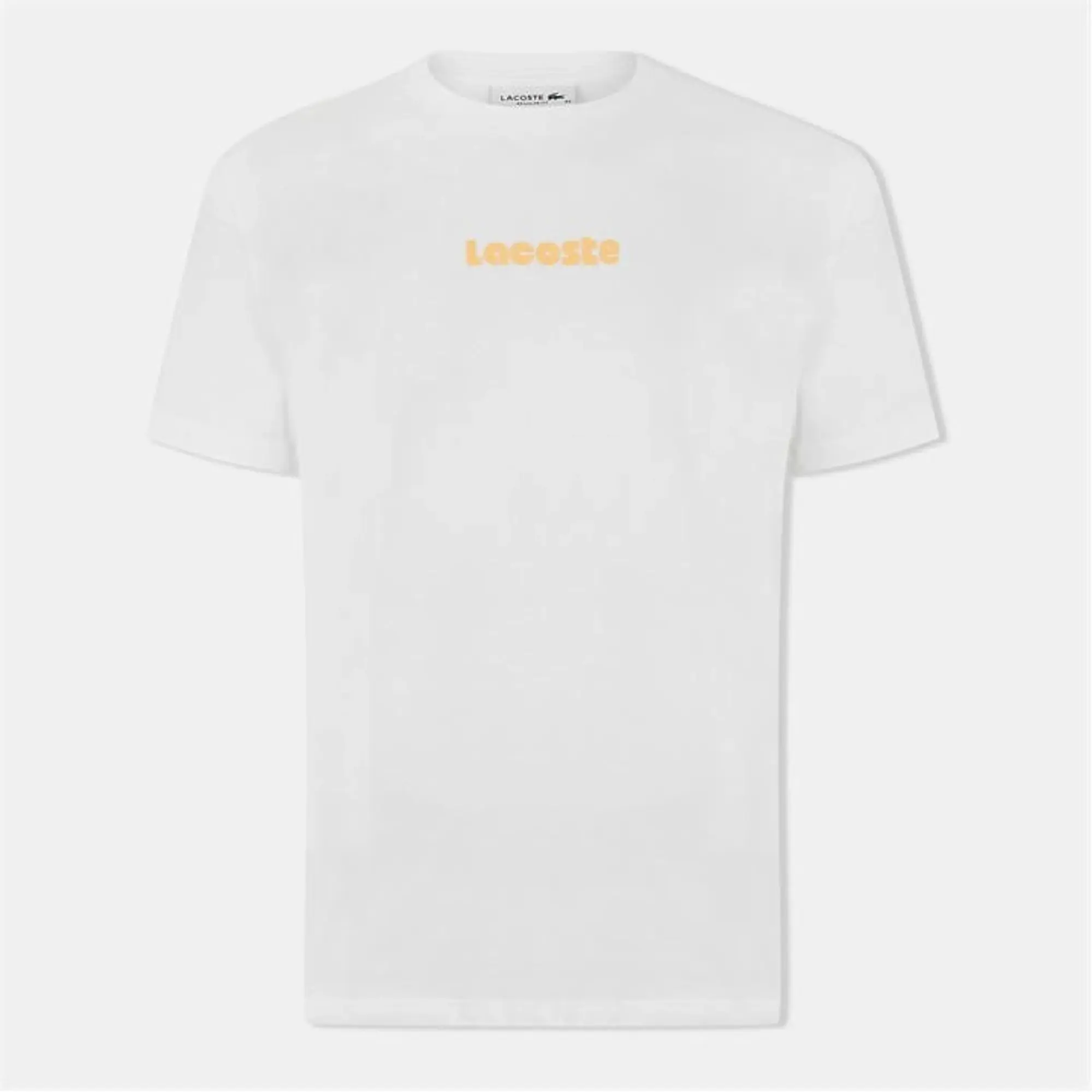 Lacoste Vintage Print Soft Cotton Jersey T-shirt - White