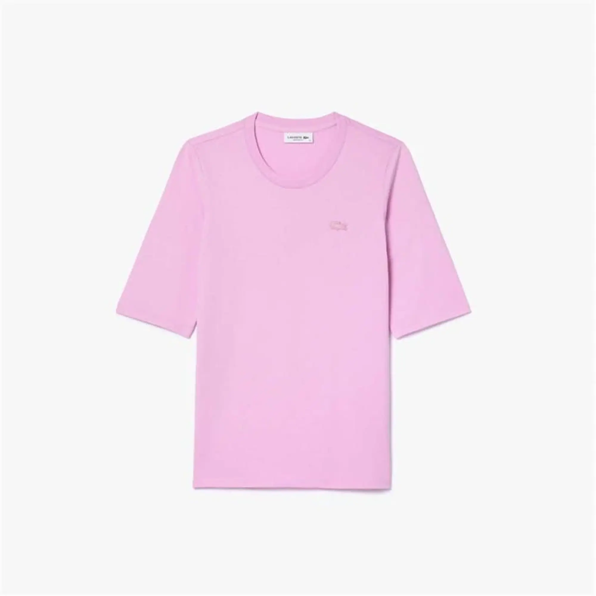 Lacoste Women’s Crew Neck Cotton T-shirt - Pink