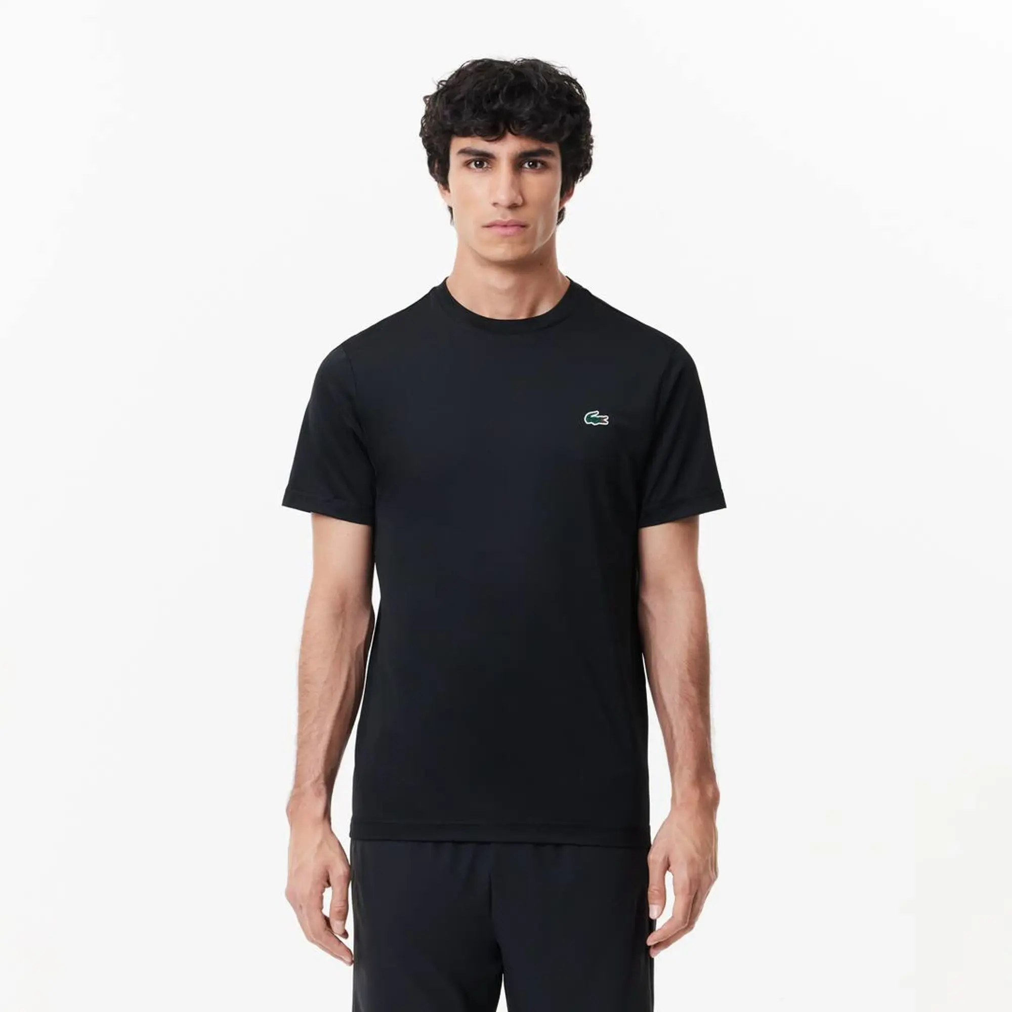 Lacoste Slim Fit Stretch Jersey Sport T-shirt - Black