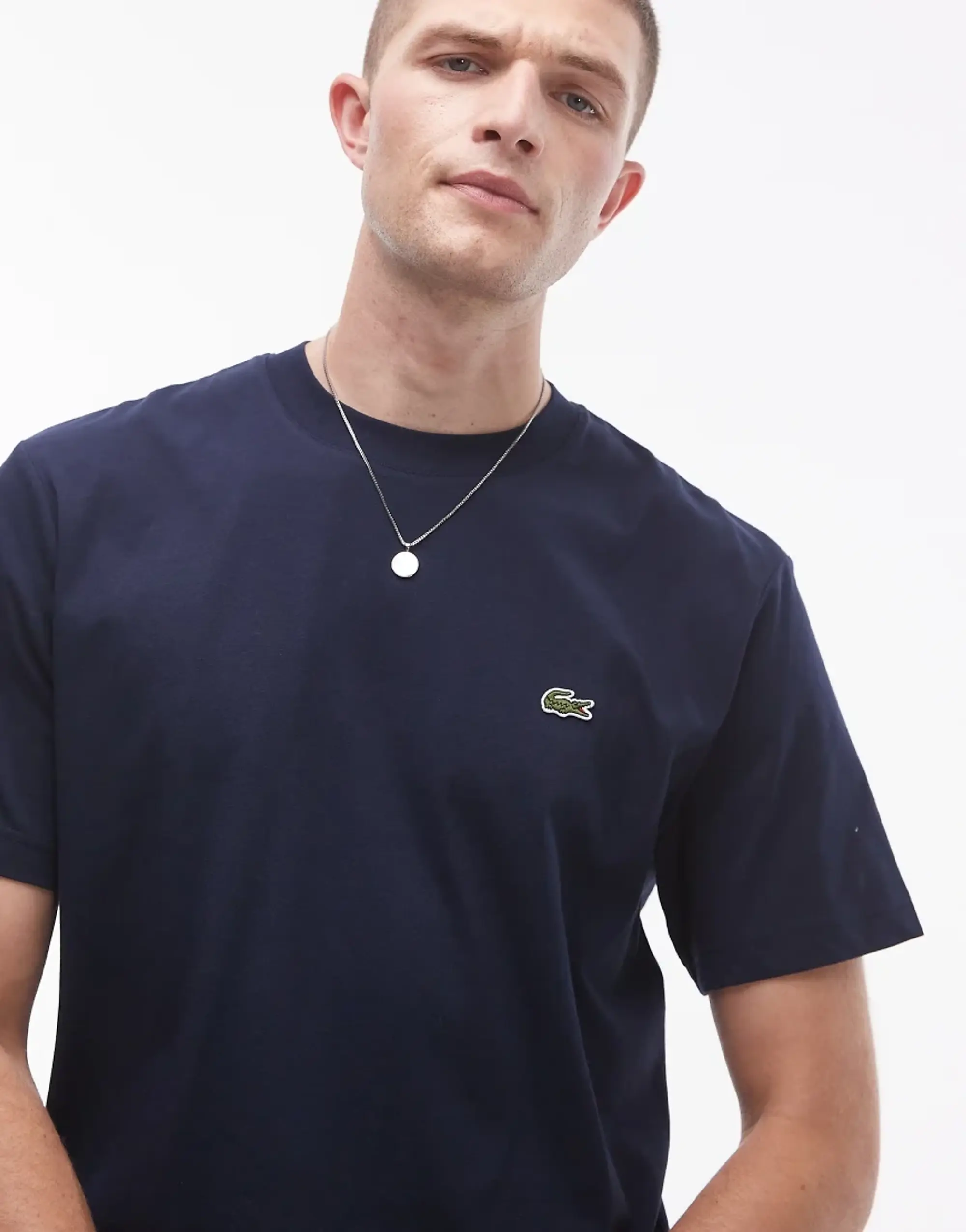 Lacoste Classic Fit Cotton Jersey T-Shirt - Navy