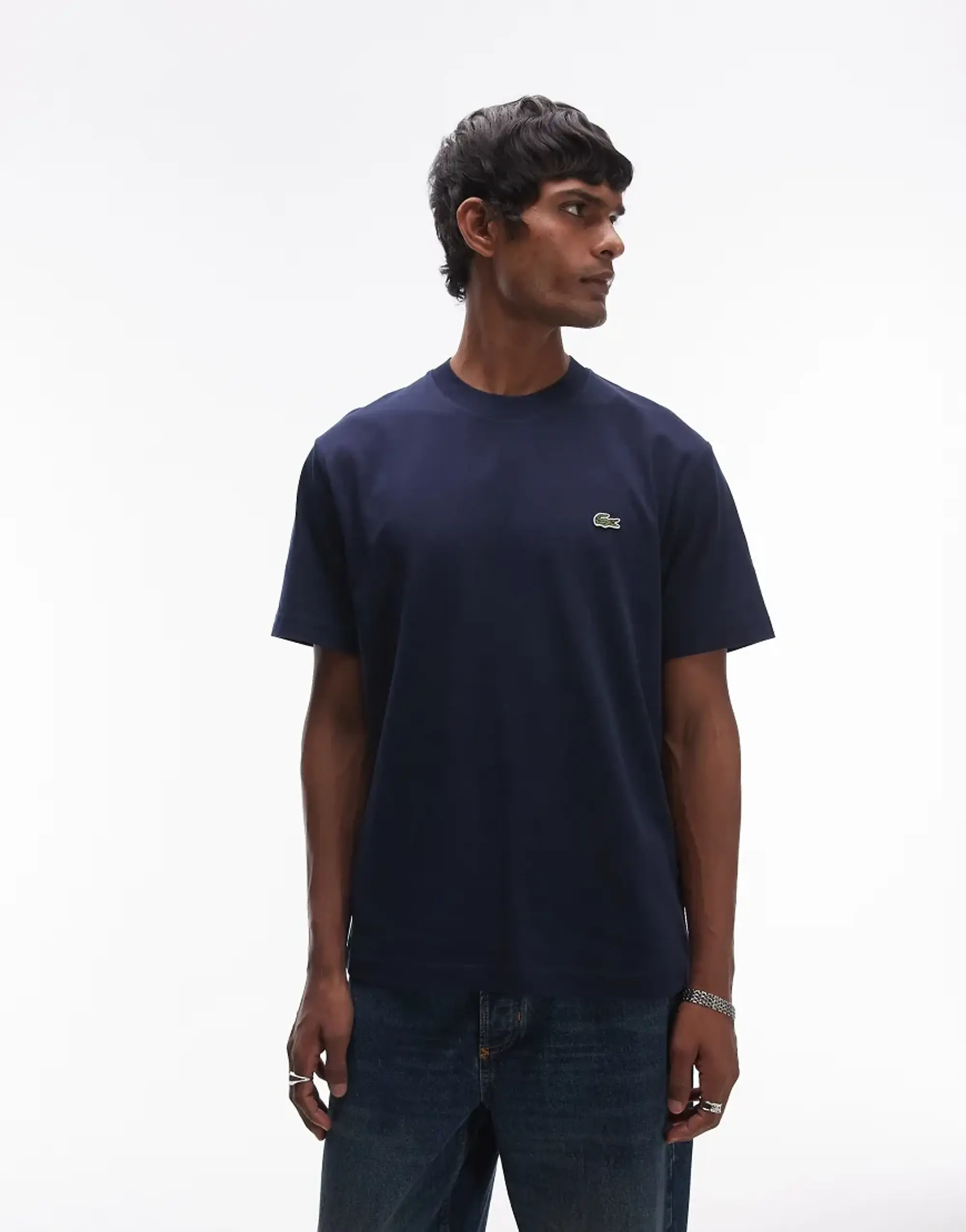 Lacoste Classic Fit Cotton Jersey T-Shirt - Navy