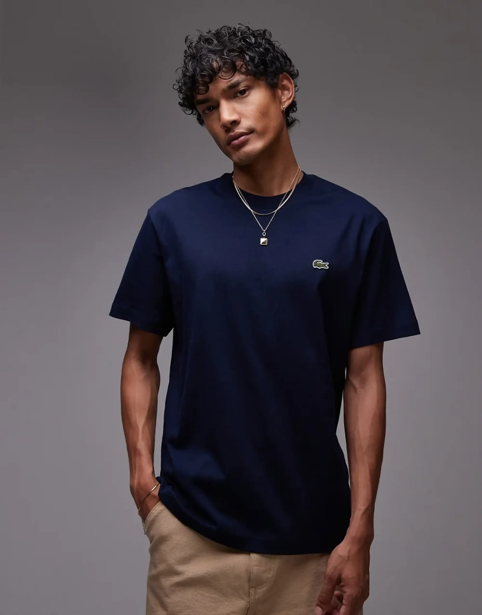 Lacoste Cotton T-shirt - Midnight Blue