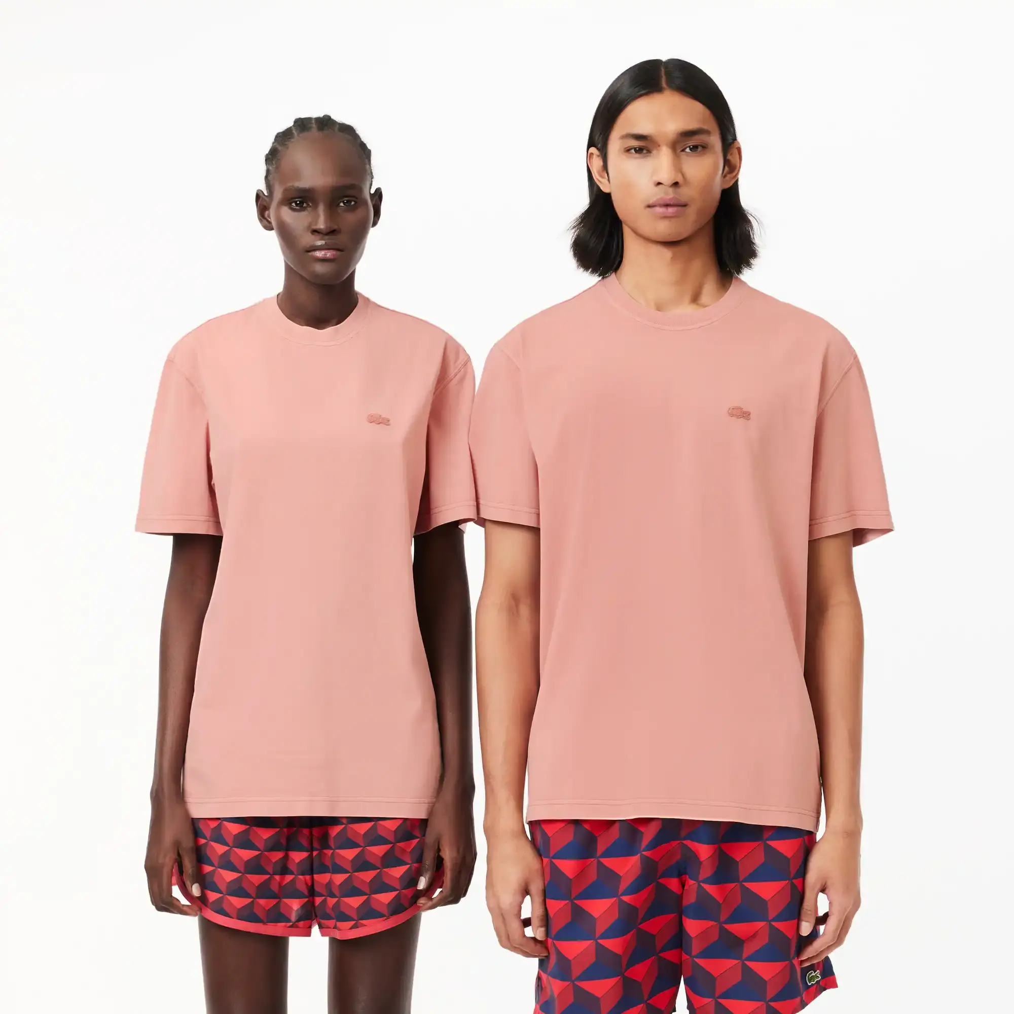 Lacoste Natural Dyed Jersey T-shirt - Pink