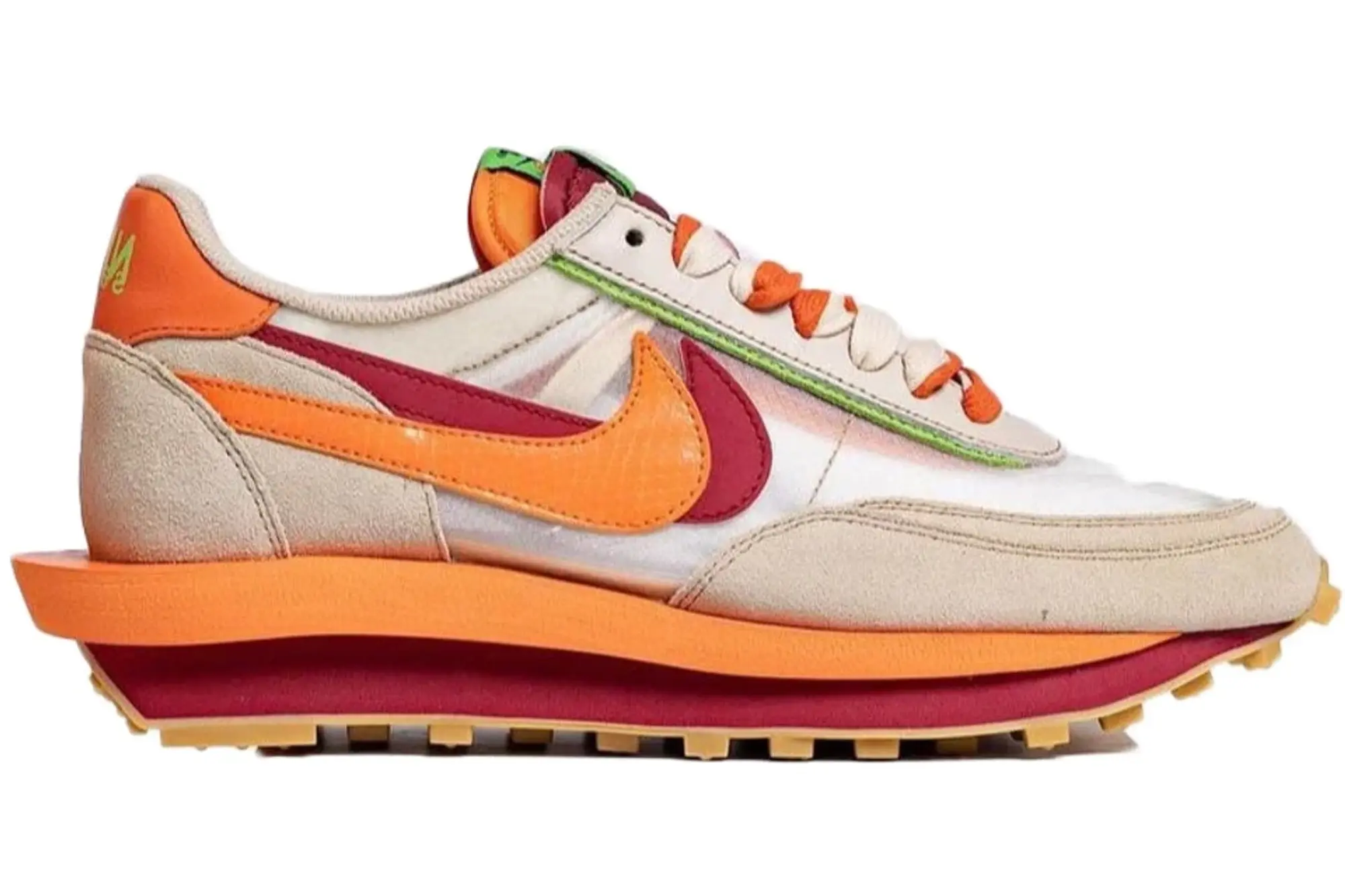 Nike Nike LDWaffle x CLOT x Sacai Net Orange Blaze