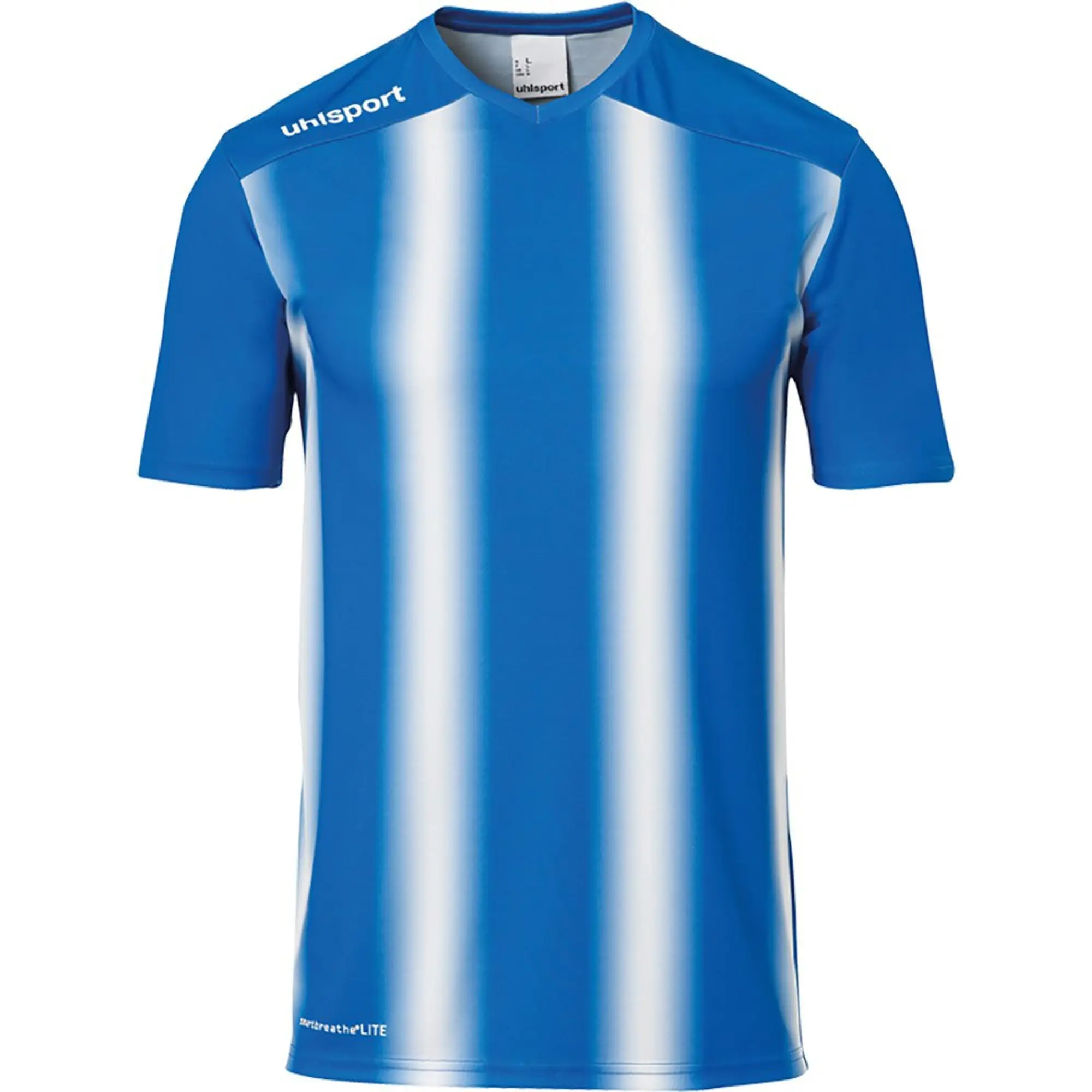 Uhlsport Stripe 2.0 Short Sleeve T-shirt  - Blue