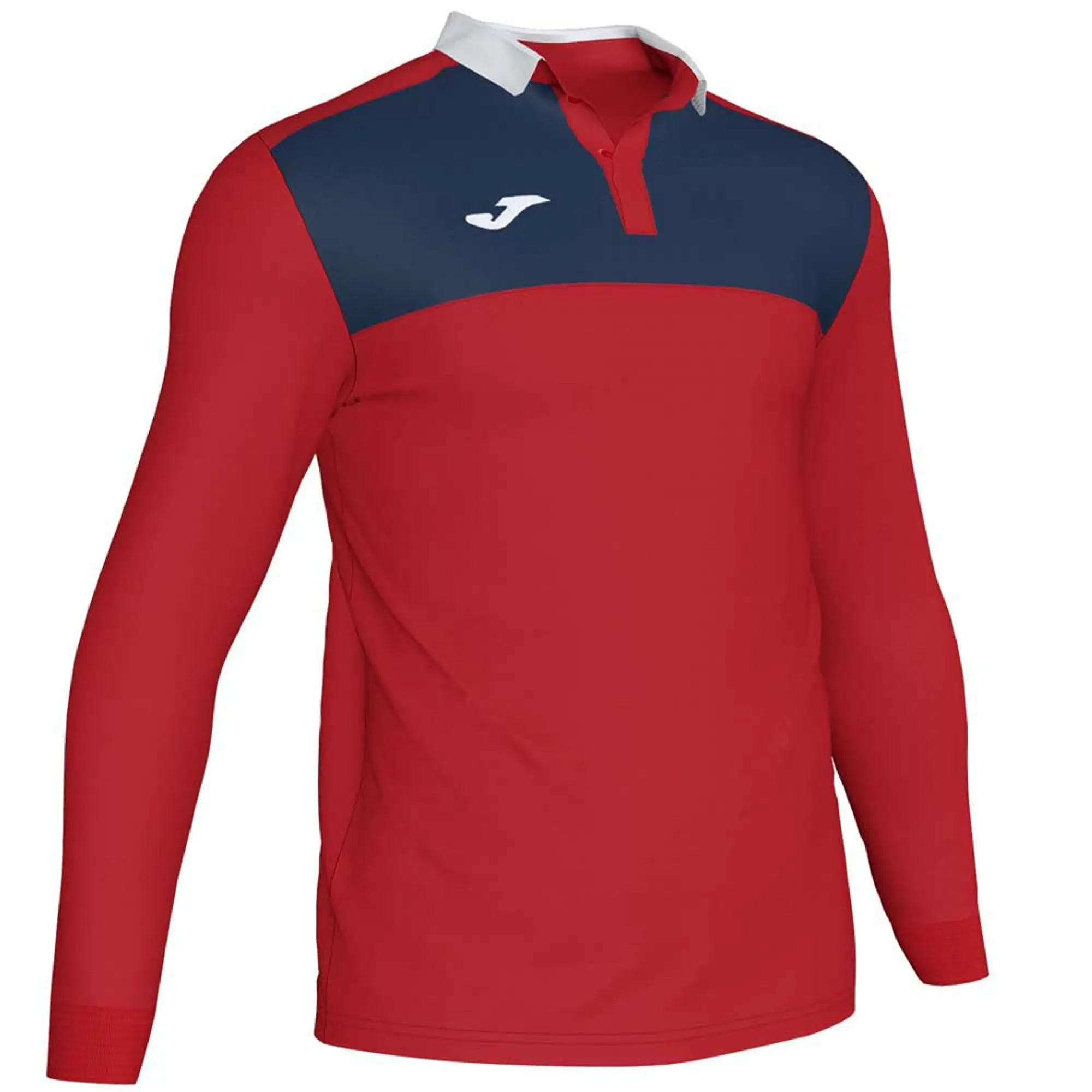 Joma Winner Ii Long Sleeve Polo  - Red,Blue