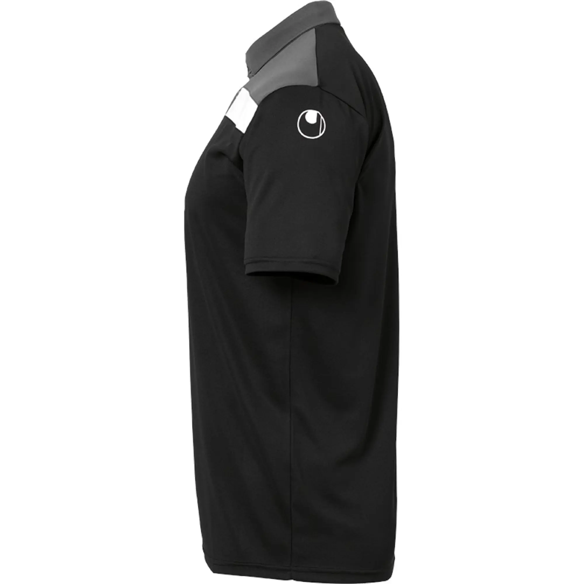 Uhlsport Offense 23 Short Sleeve Polo  - Black
