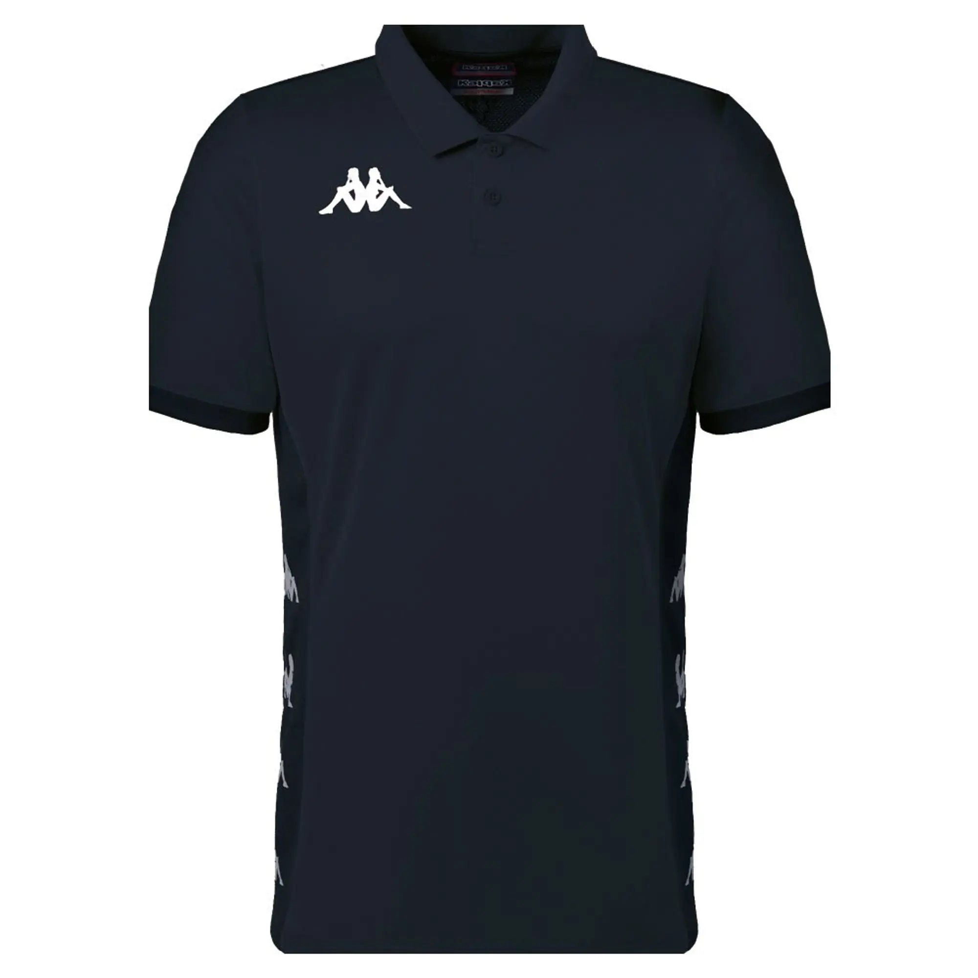 Kappa Deggiano Short Sleeve Polo  - Black,Grey