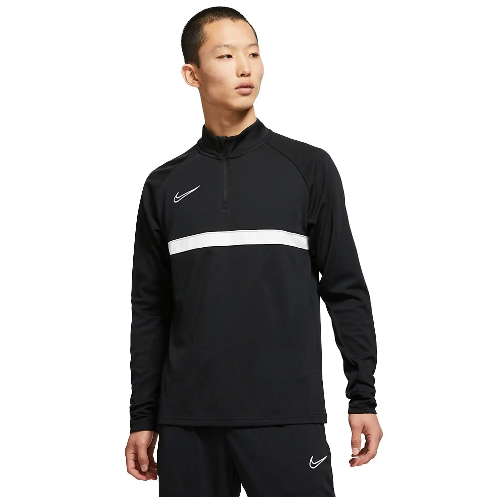 Nike Dri Fiacademy Drill Long Sleeve T-shirt  - Black