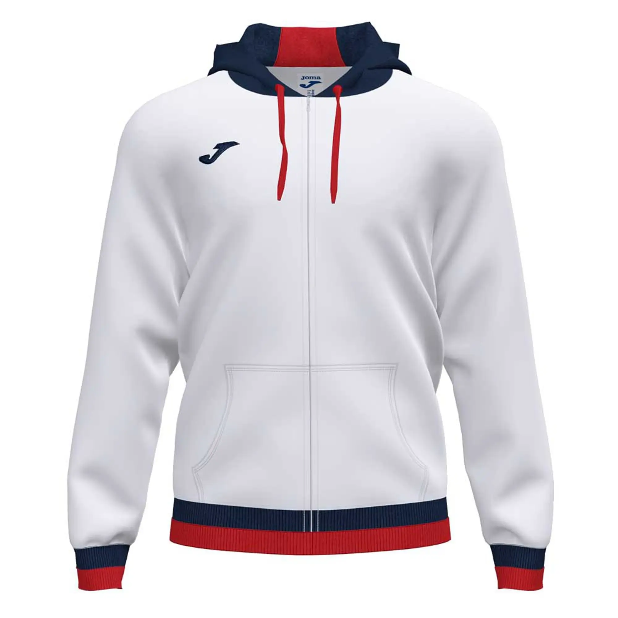 Joma Confort Ii Full Zip Sweatshirt  - White