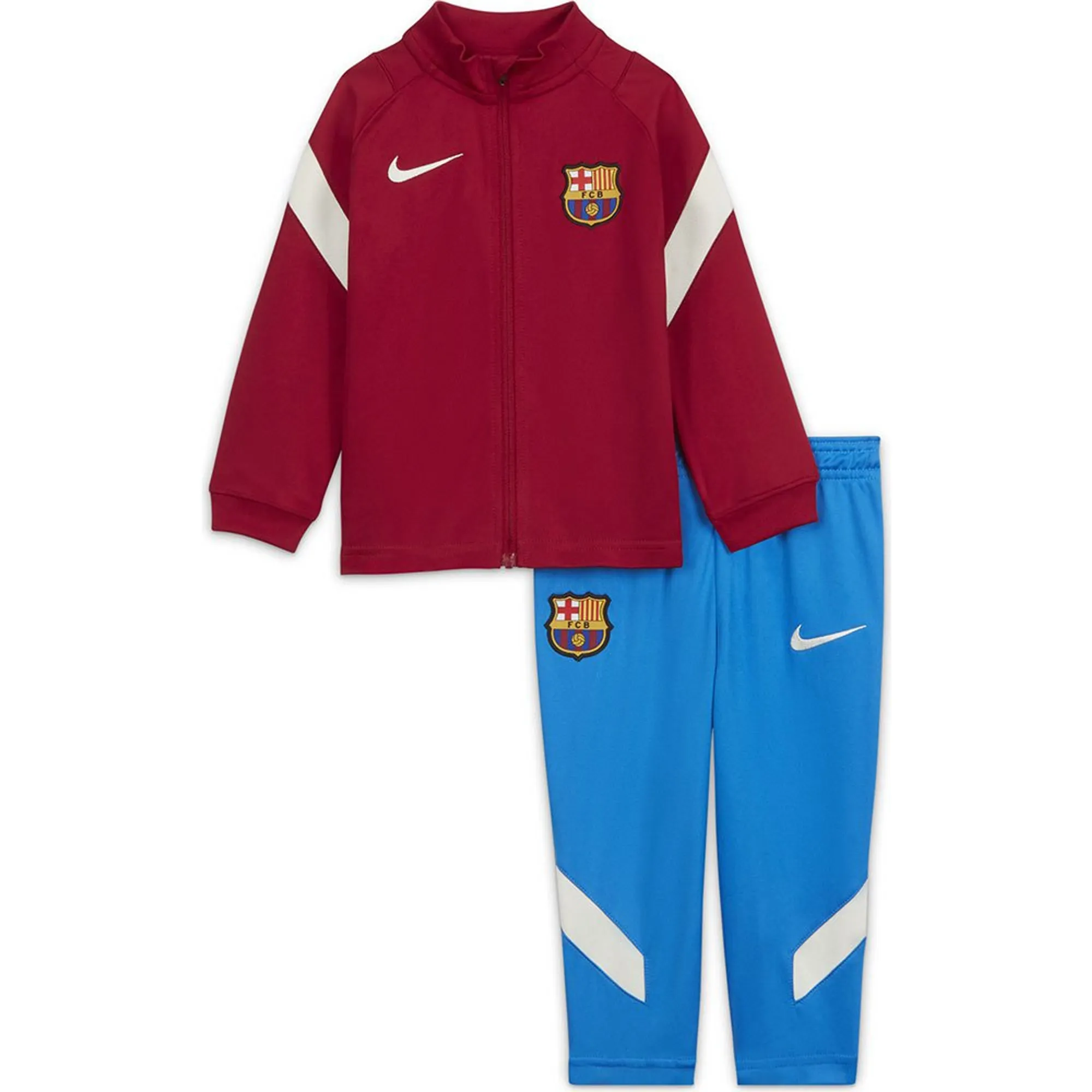 Barcelona Dry Squad Tracksuit (Noble Red) - Infants 2021-2022 Adults Size: 3-6 Mo Made By: Nike