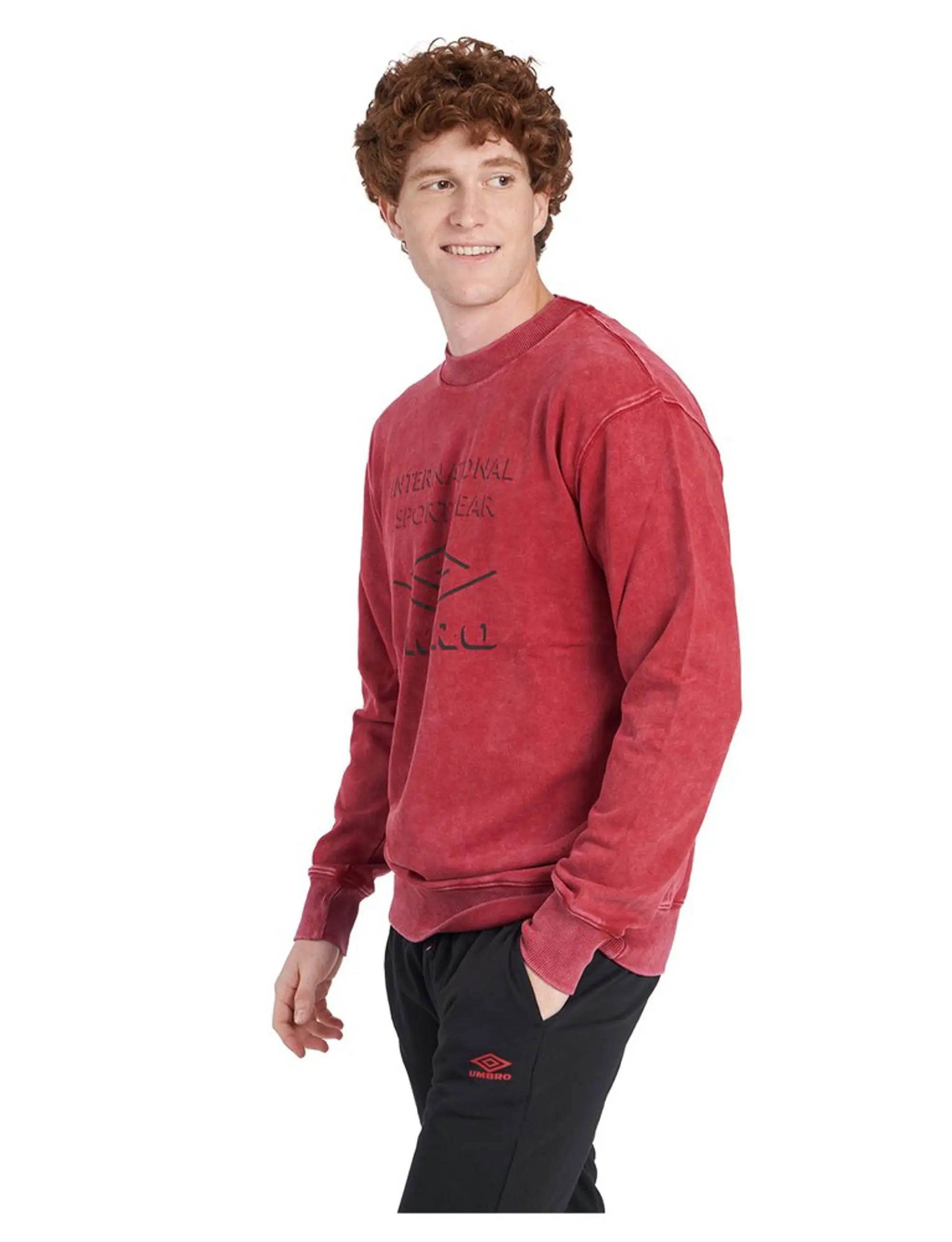 Umbro Large Logo Sweatshirt  - Red