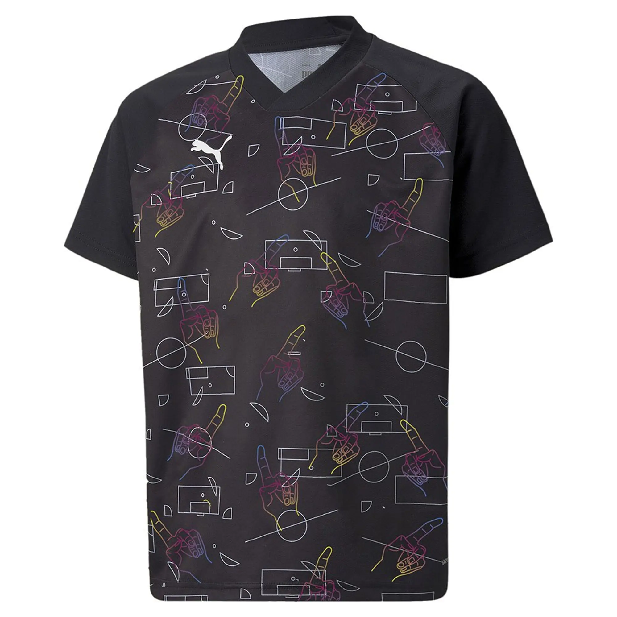 Puma Neymar Jr Thrill Short Sleeve T-shirt  - Black