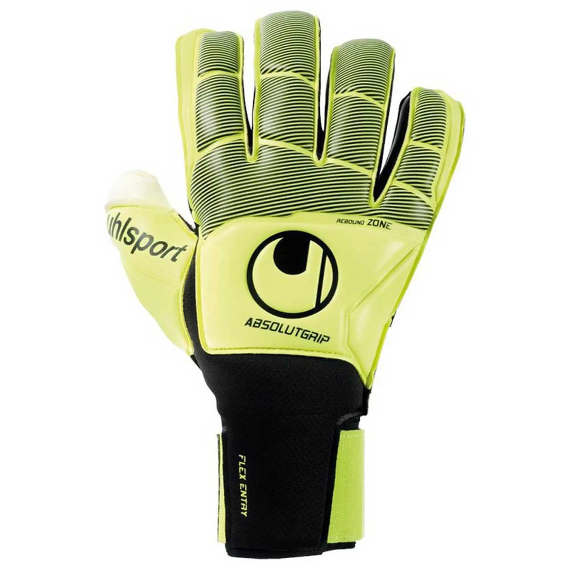 Uhlsport Absolutgrip Flex Frame Carbon Goalkeeper Gloves  - Yellow