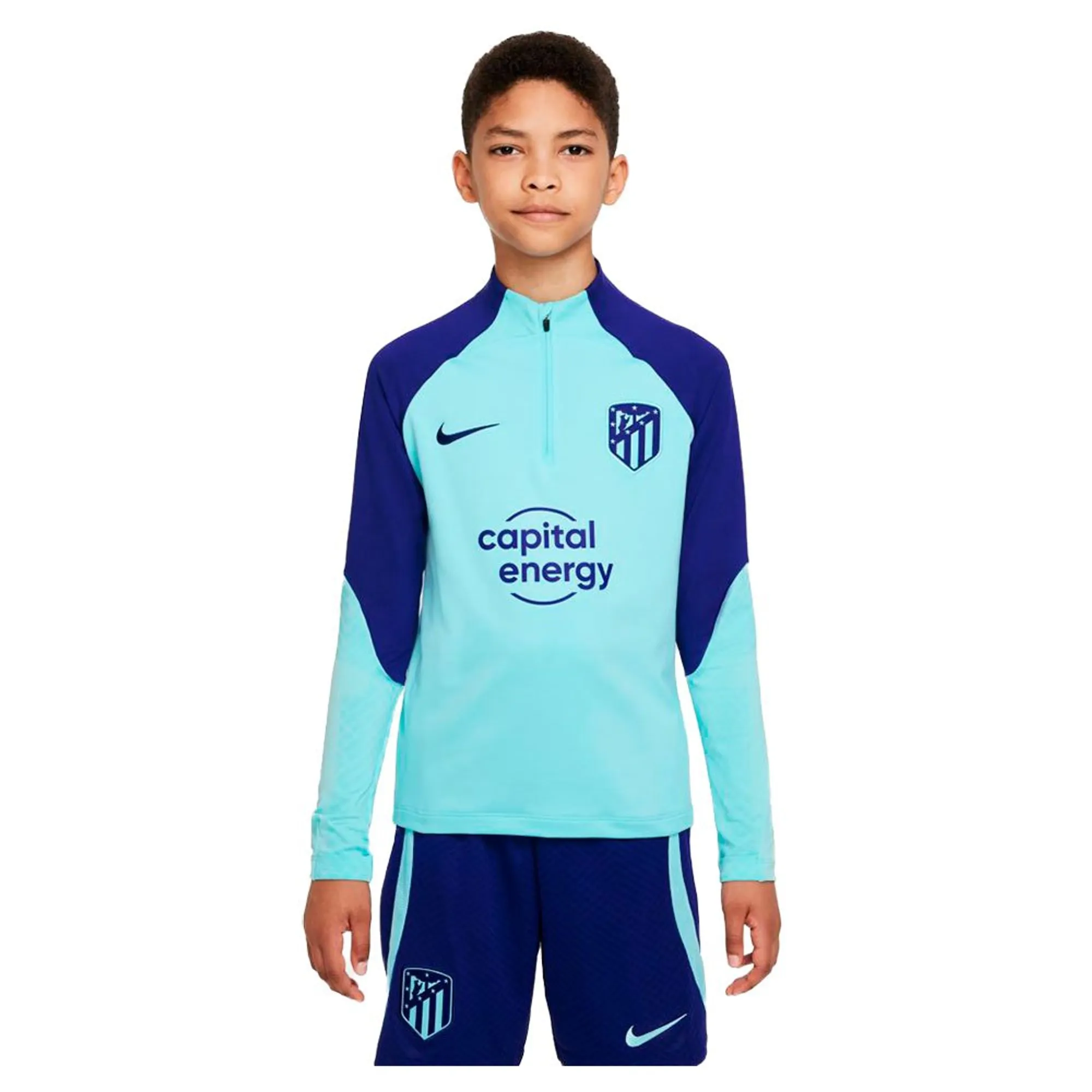 Nike Atletico Madrid Dri Fit Strike Drill 22/23 Long Sleeve T-shirt Junior  - Blue
