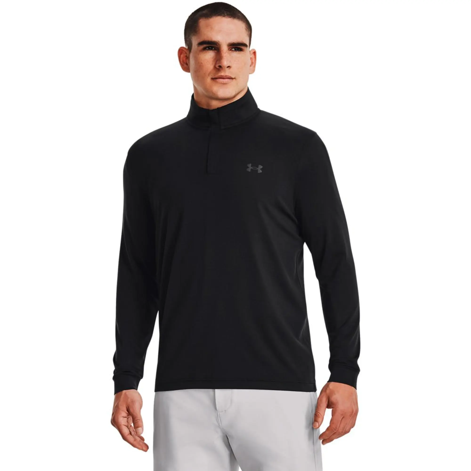 Men's  Under Armour  Playoff ¼ Zip Black / Jet Gray XL