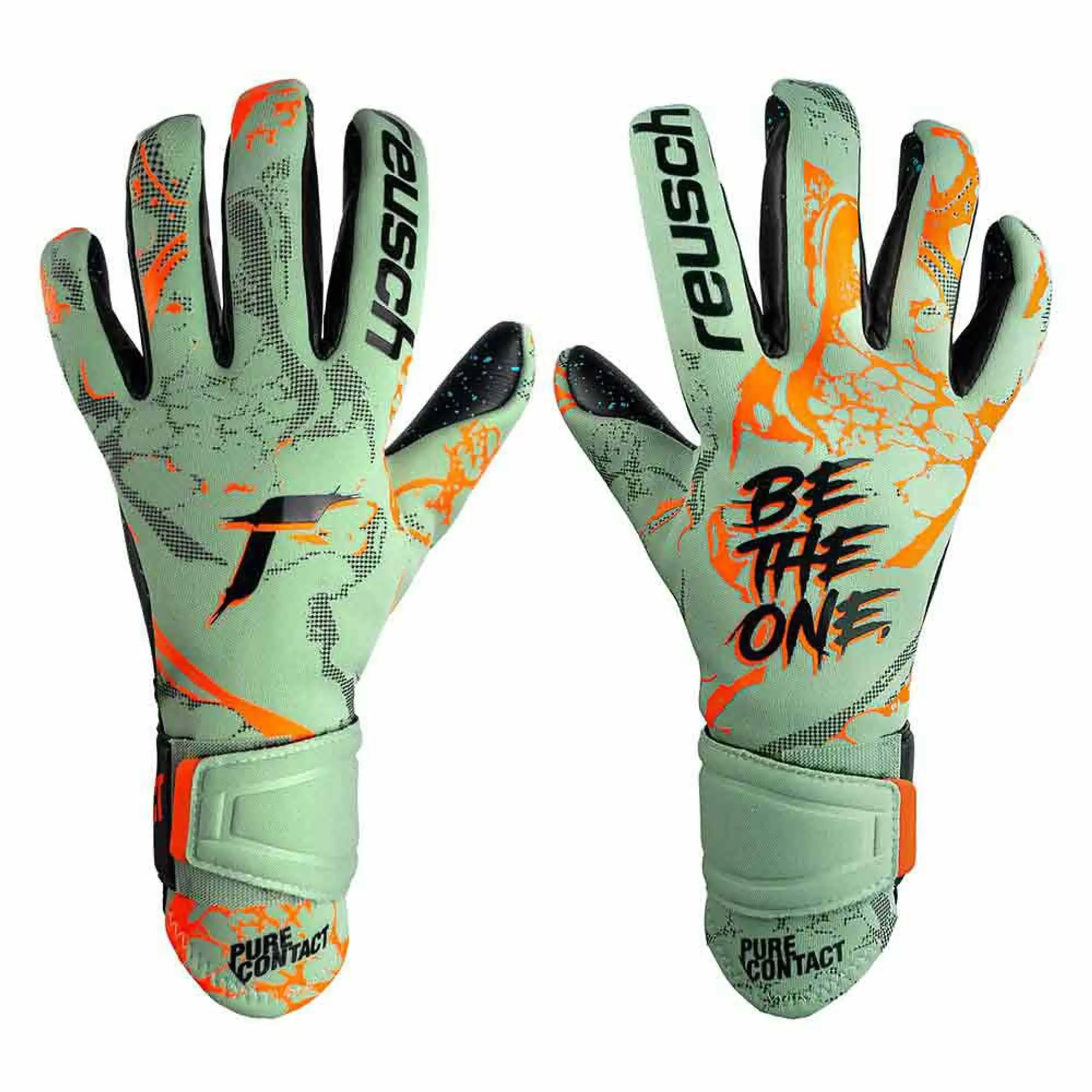 Reusch Pure Contact Fusion Goalkeeper Gloves  - Green