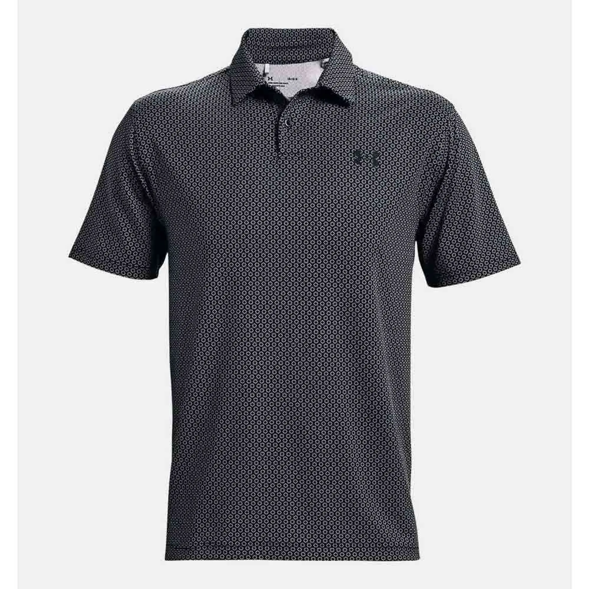 Under Armour Tee To Green Printed Short Sleeve Polo  - Grey