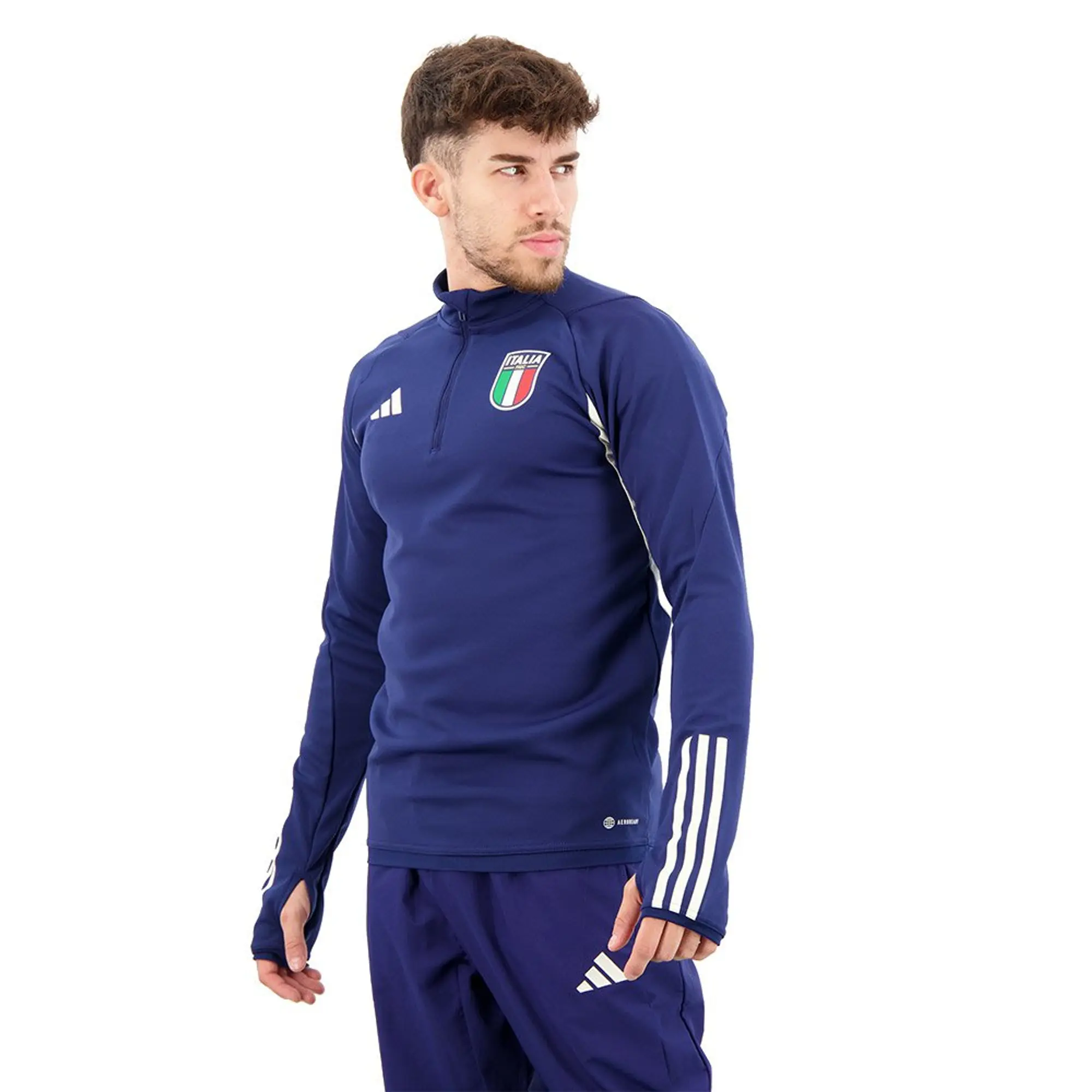 adidas - Italy Training Sweatshirt Blu Navy Official 2023