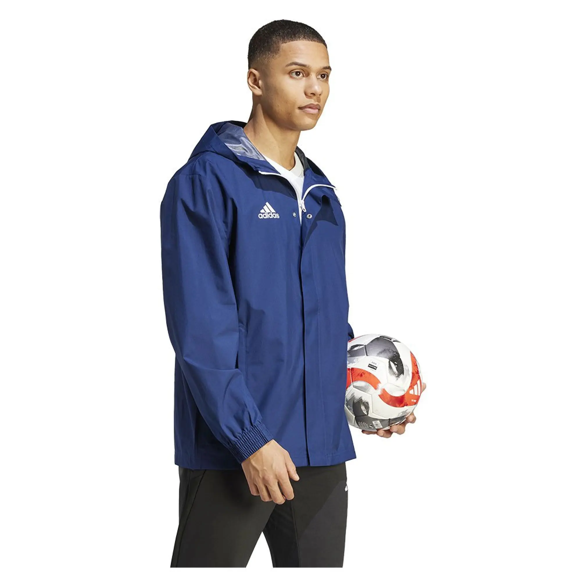 Adidas Jacket All Weather Entrada 22 - ['Blue']